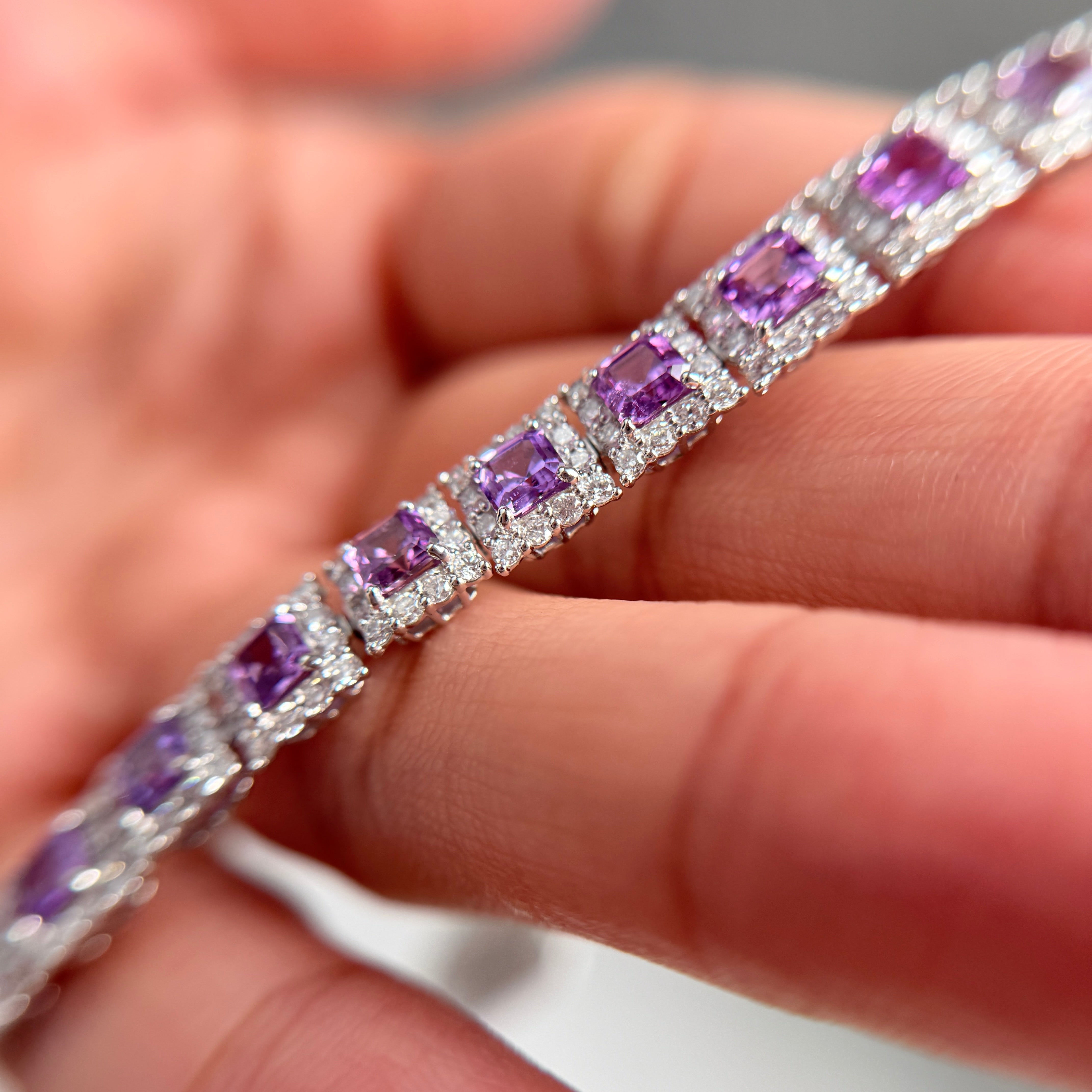【GIA】〈一点物〉172:ノーヒートサファイアブレスレット