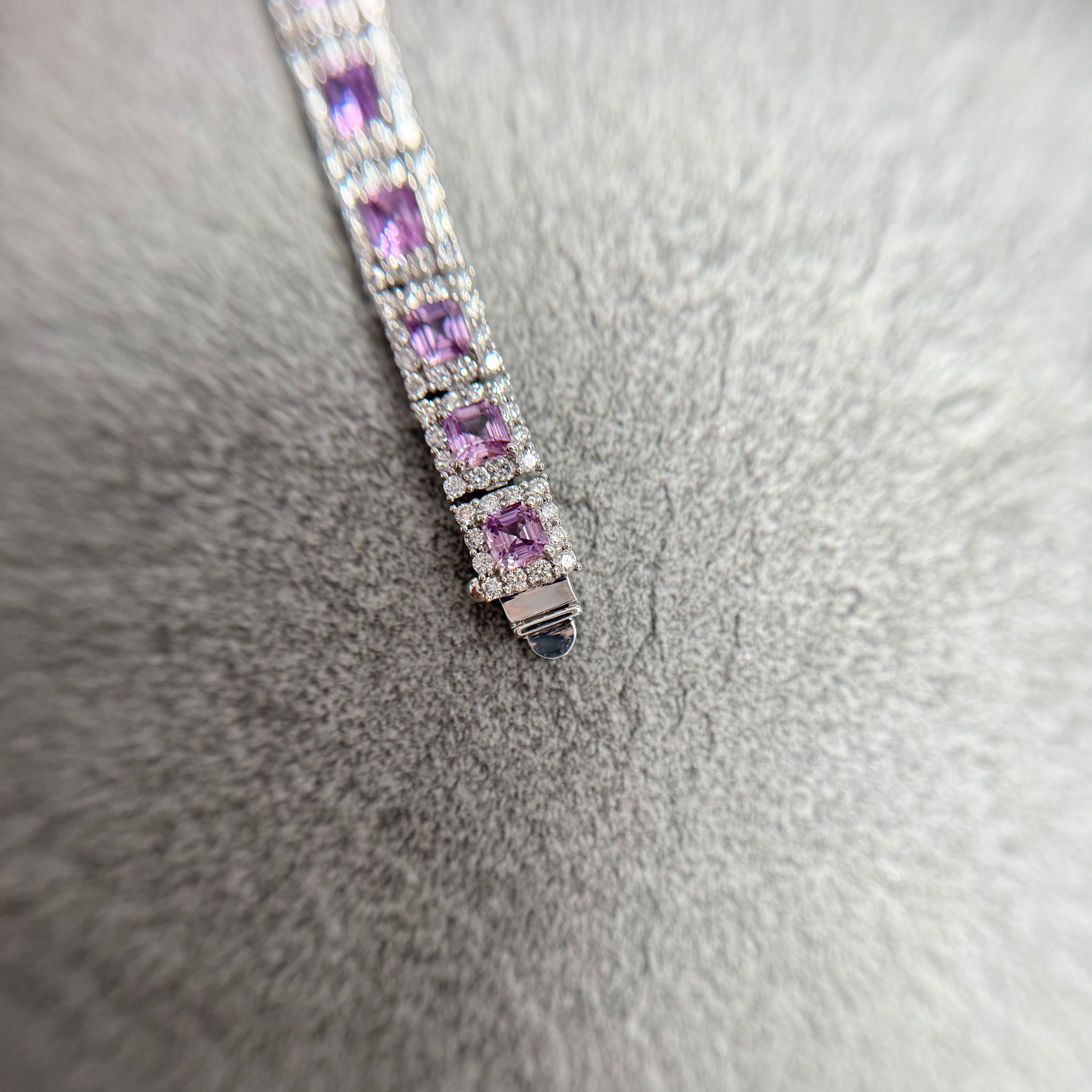 【GIA】〈一点物〉172:ノーヒートサファイアブレスレット