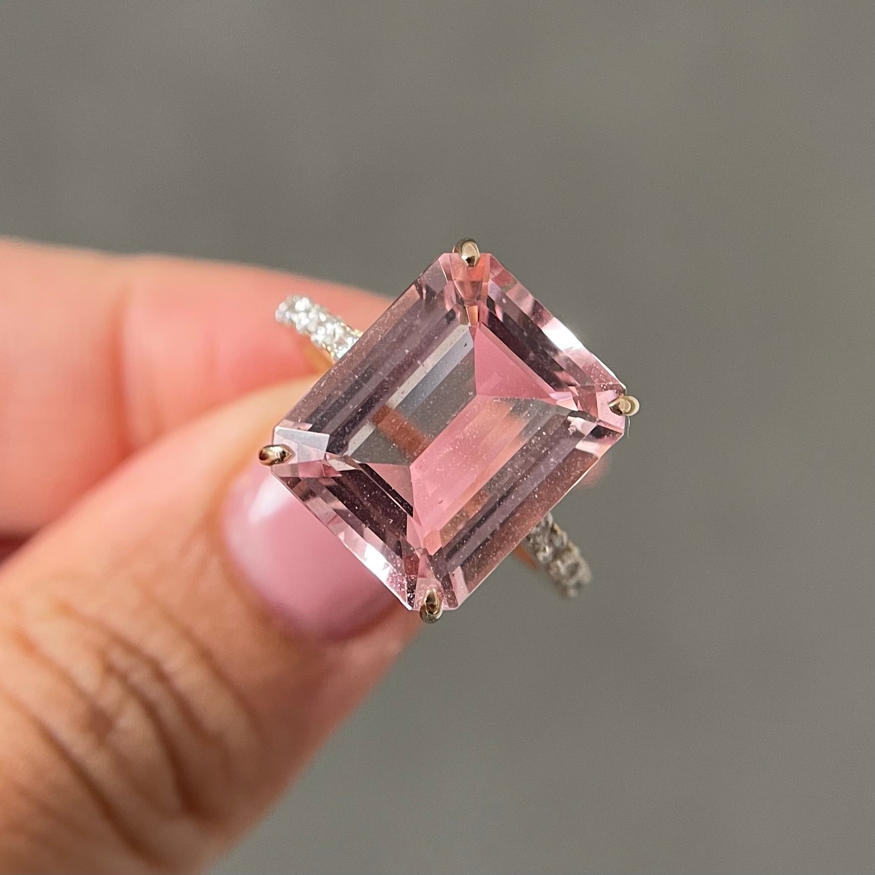 【GIA】〈一点物〉33:モルガナイトリング(最短お届け対象)