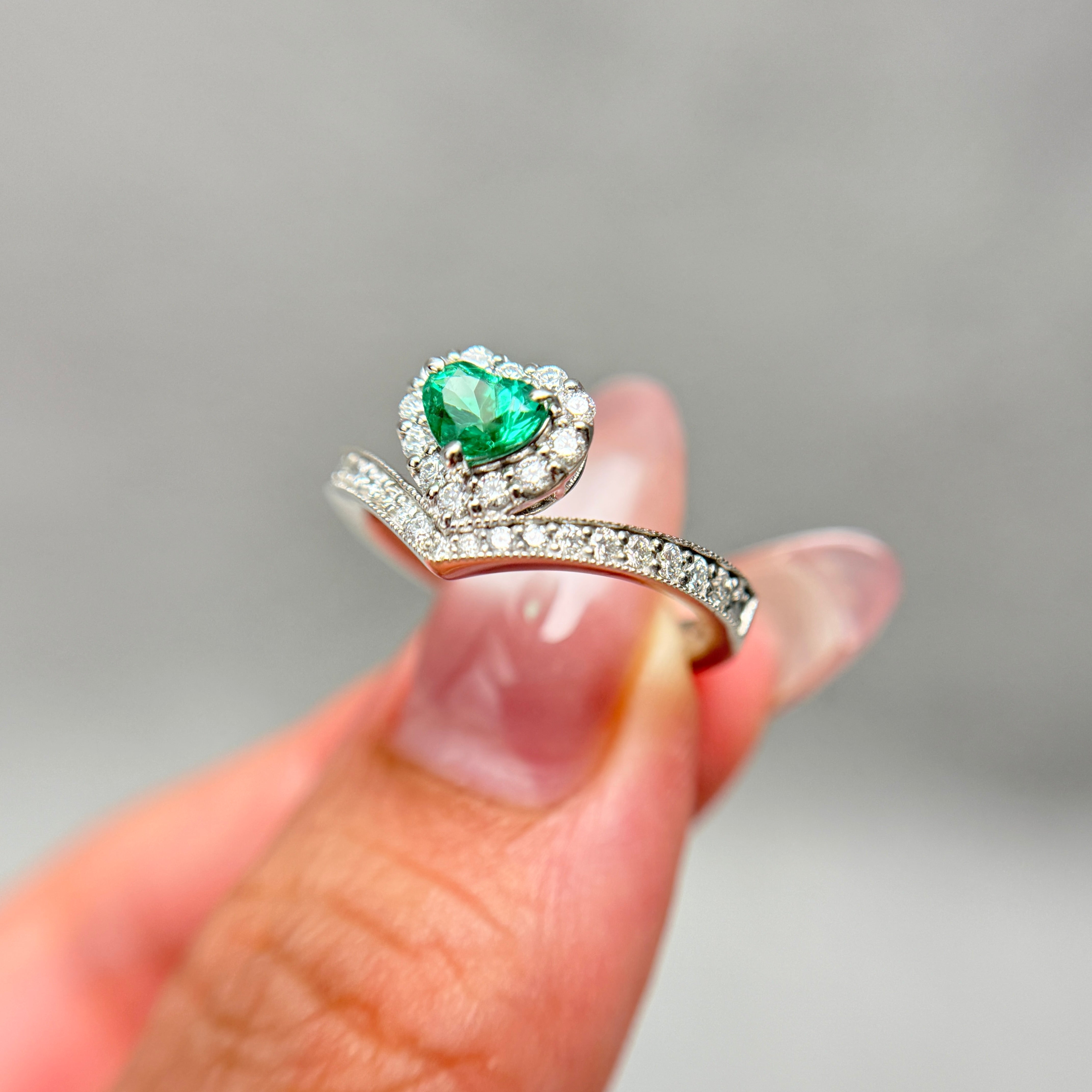 【GIA】〈一点物〉19:コロンビア産ノンオイルエメラルドリング(最短お届け対象)