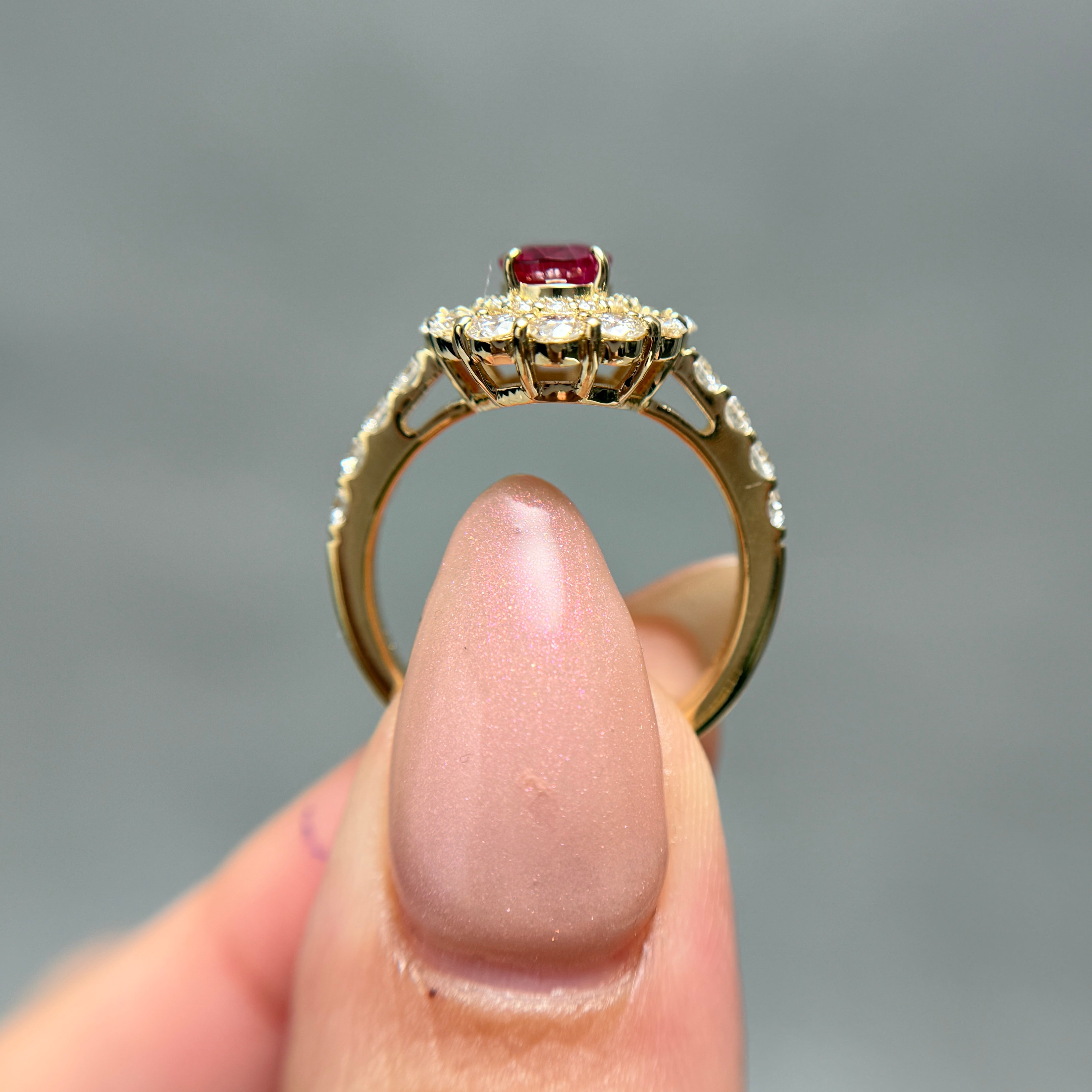 【GIA】〈一点物〉9:ビルマ産ルビーリング(最短お届け対象)
