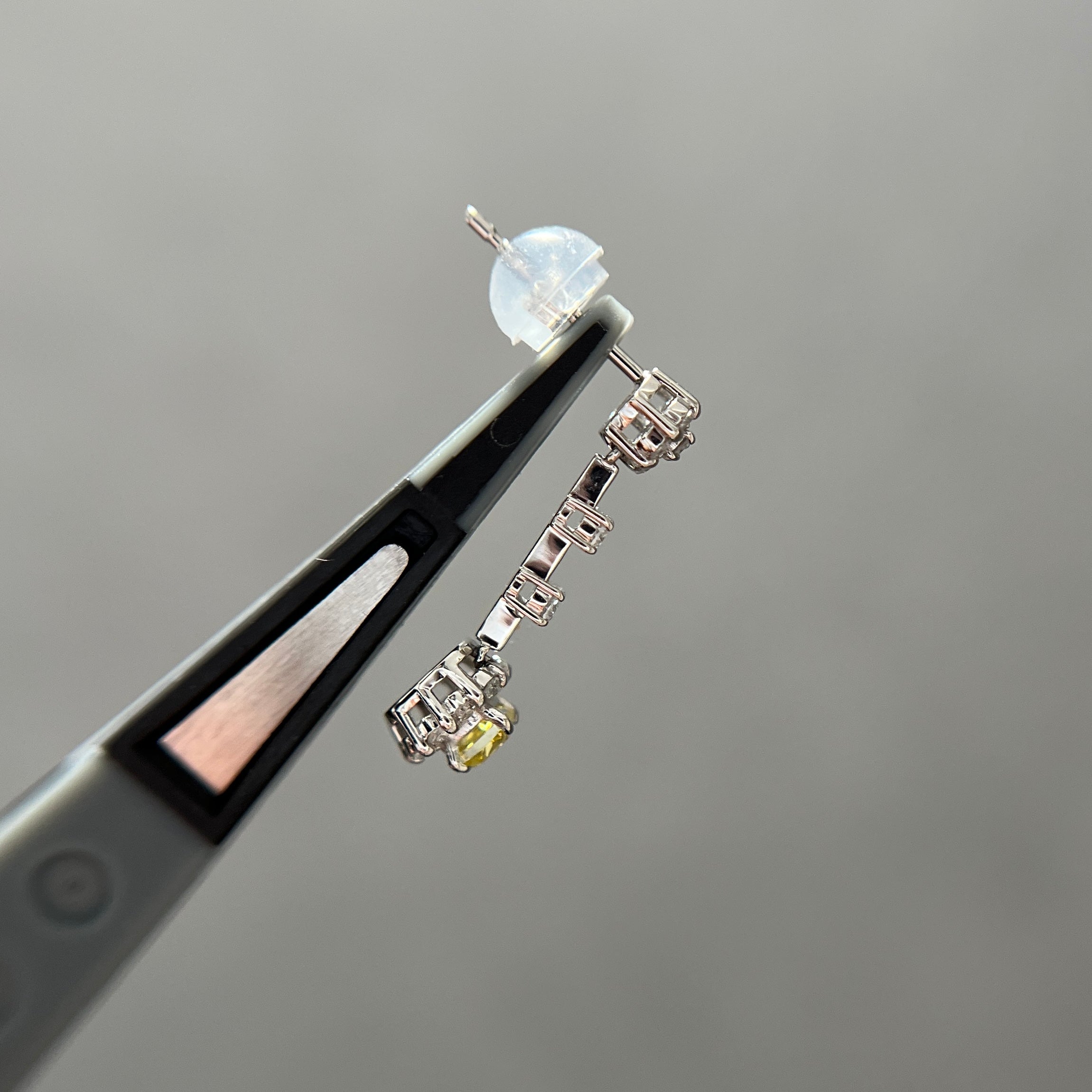 6:【CGL】イエローダイヤ ピアス