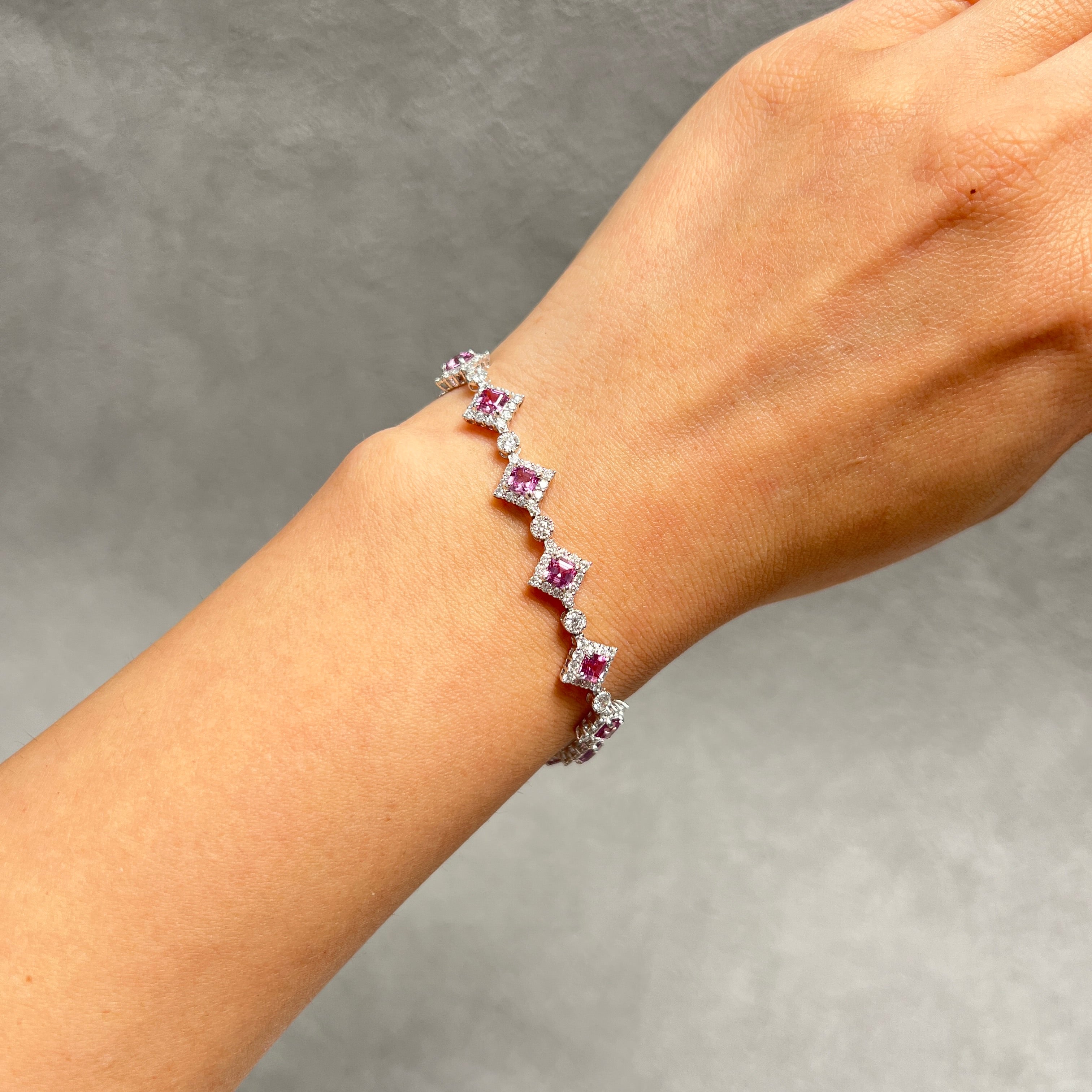 【GIA】〈一点物〉173:ノーヒートサファイアブレスレット