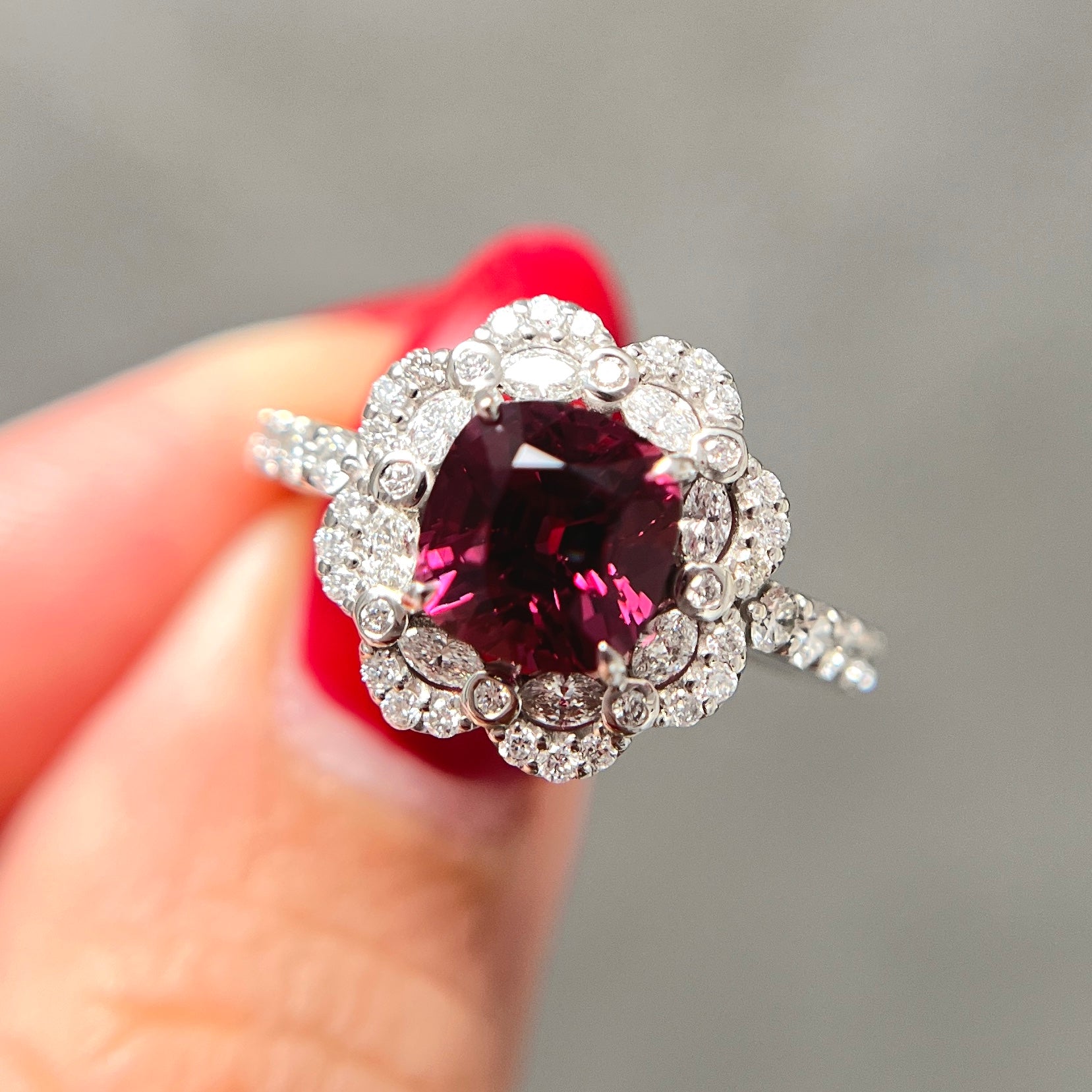 【GIA】〈一点物〉39:レッドスピネルリング(最短お届け対象)
