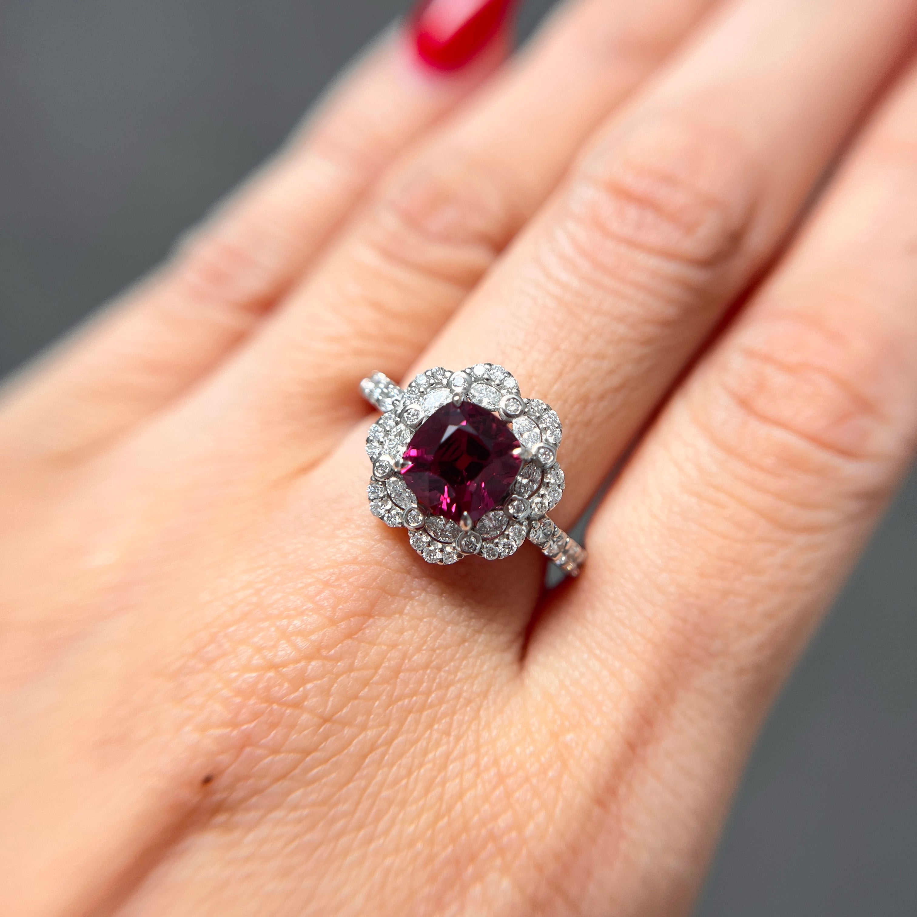 【GIA】〈一点物〉39:レッドスピネルリング(最短お届け対象)