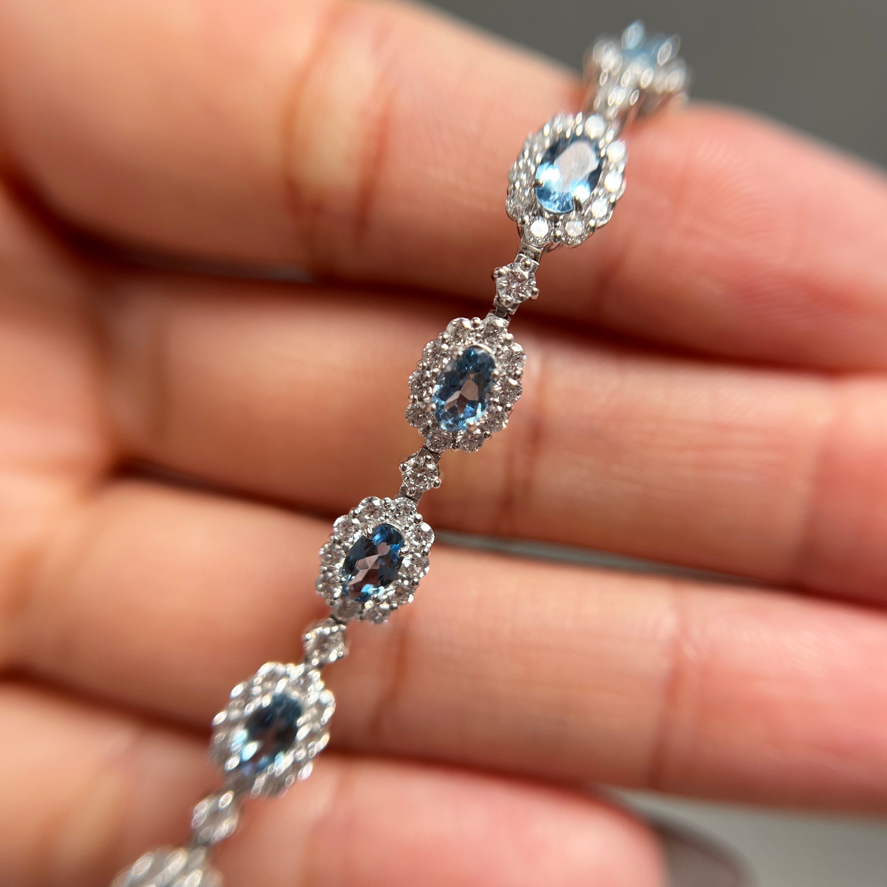 〈一点物〉175:アクワマリンブレスレット