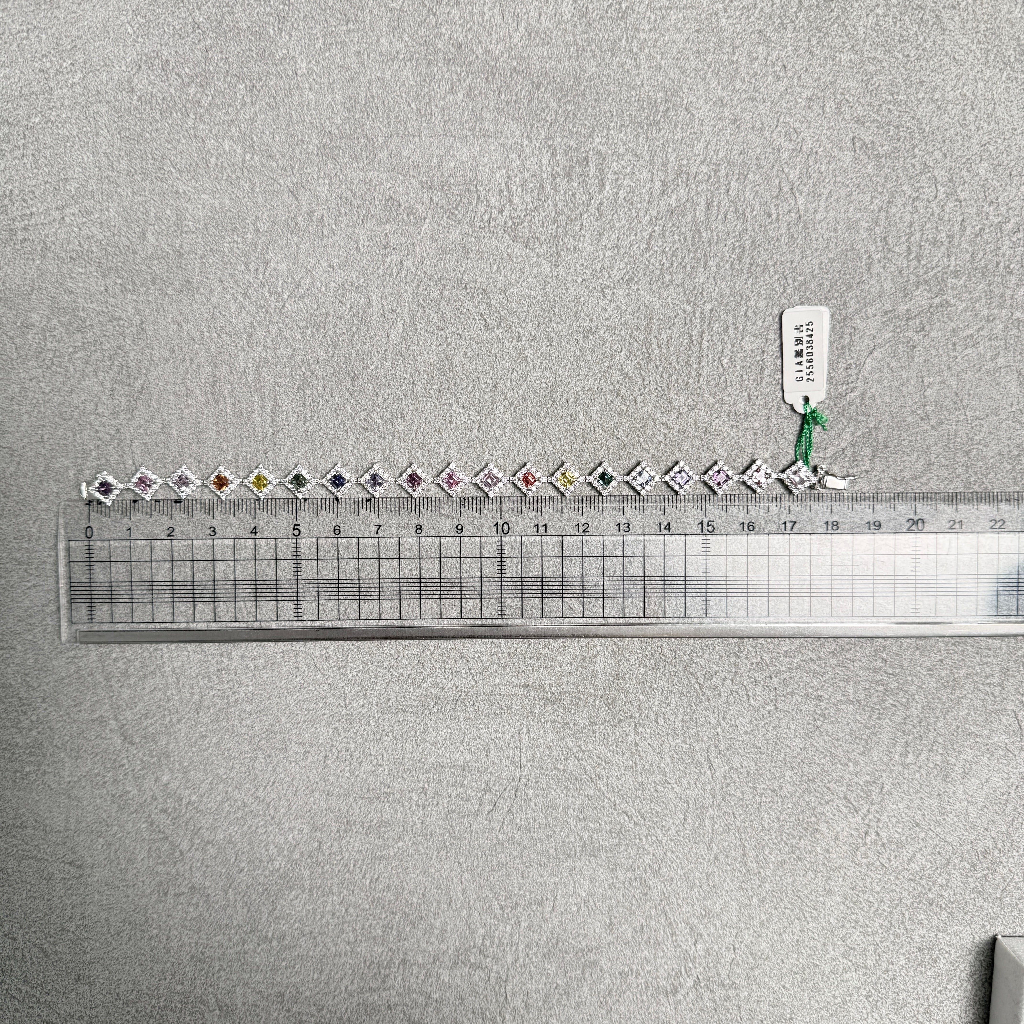 【GIA】〈一点物〉170:ノーヒートマルチカラーサファイアブレスレット