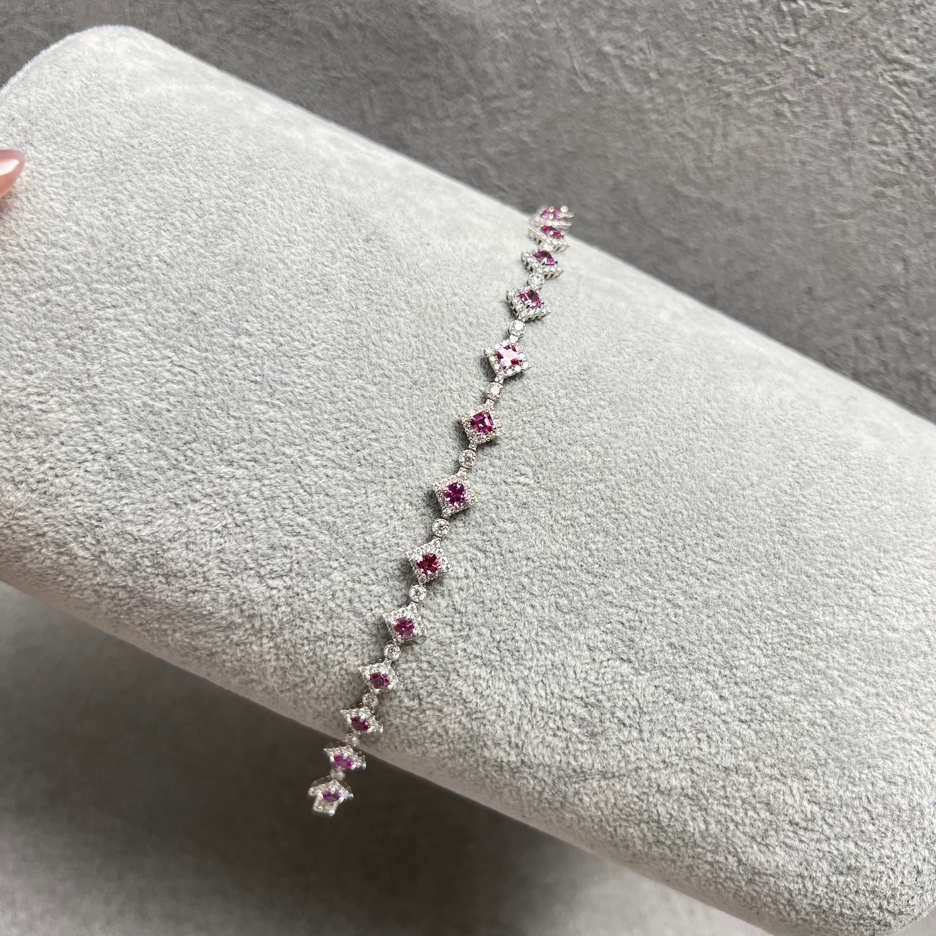 【GIA】〈一点物〉173:ノーヒートサファイアブレスレット