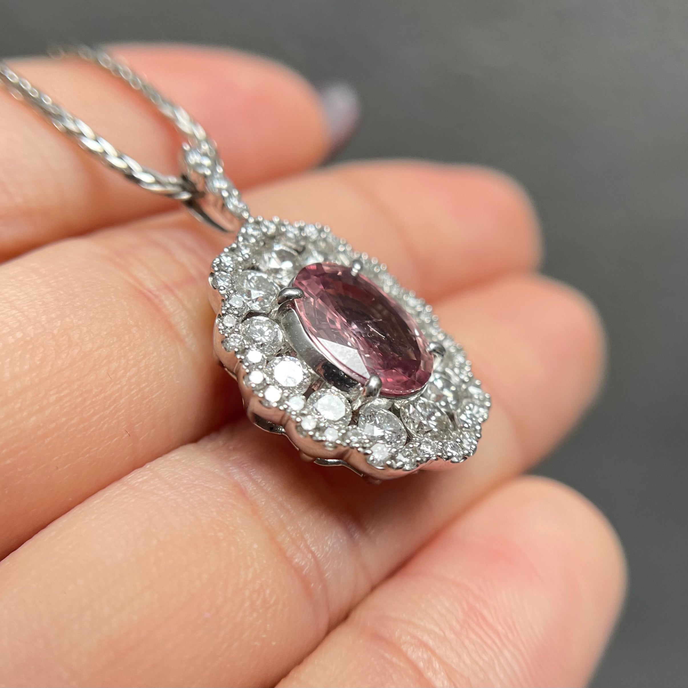 180:【GIA】ノーヒートパパラチアサファイヤ ネックレス