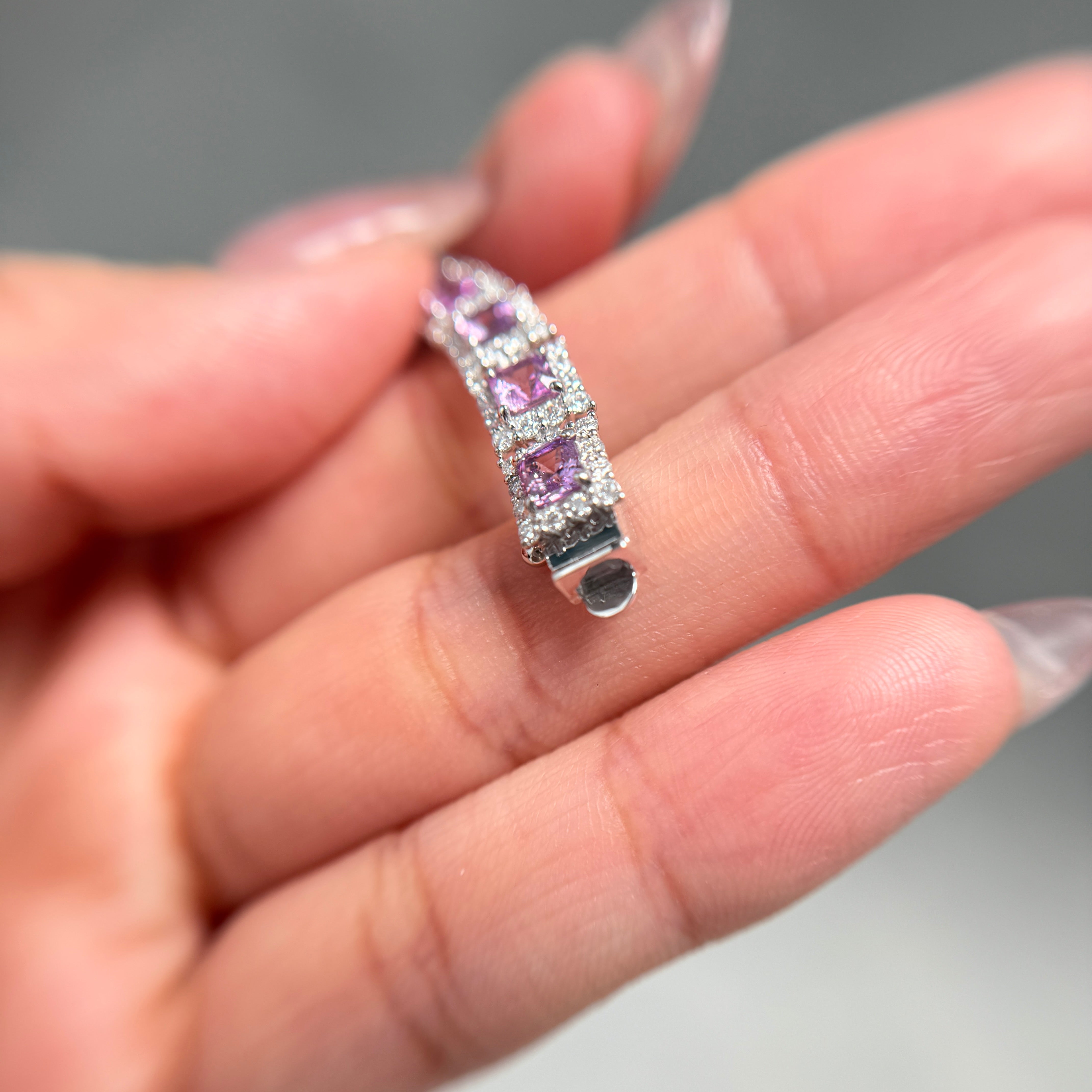 【GIA】〈一点物〉172:ノーヒートサファイアブレスレット