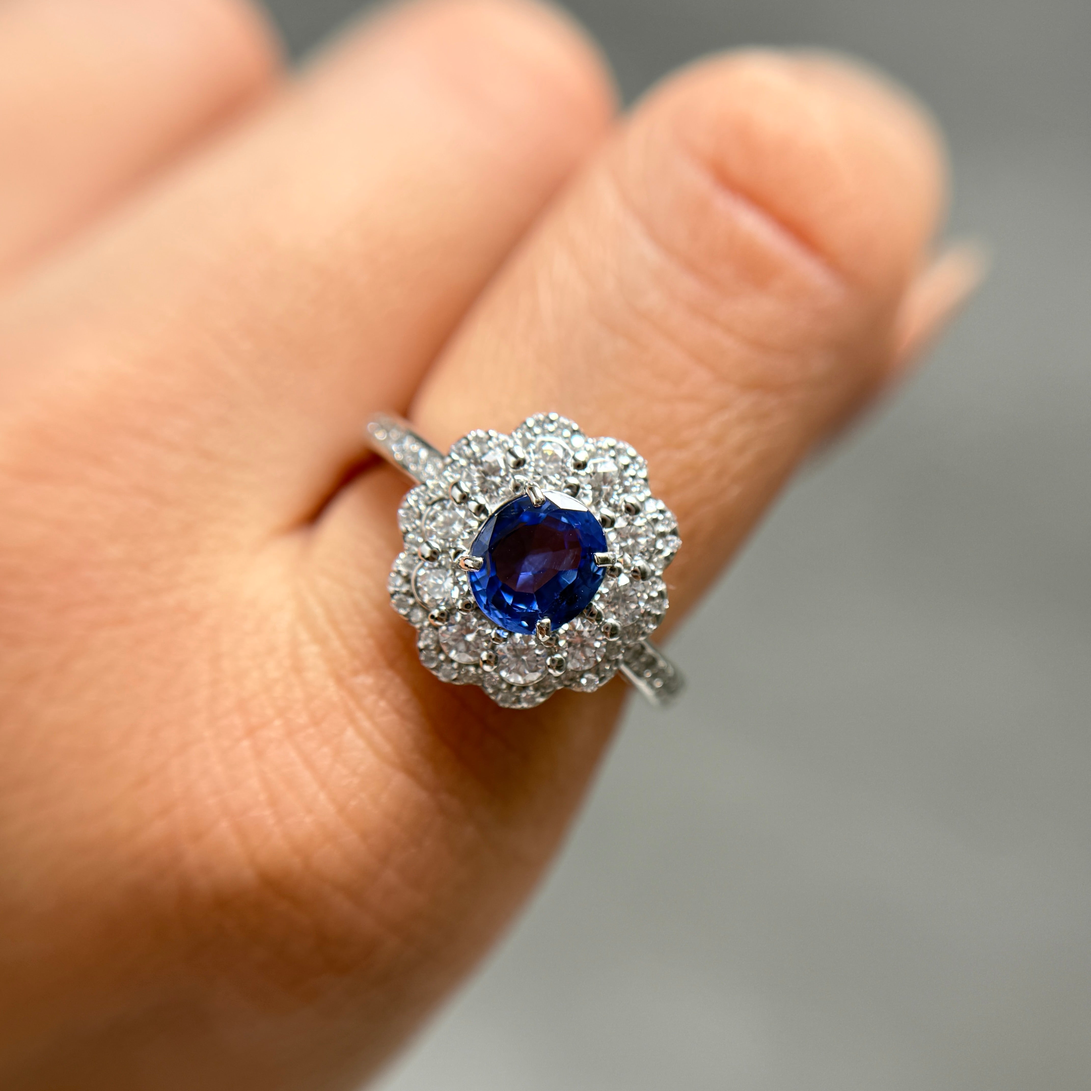 【GIA】〈一点物〉12:スリランカ産ノーヒートサファイアリング(最短お届け対象)