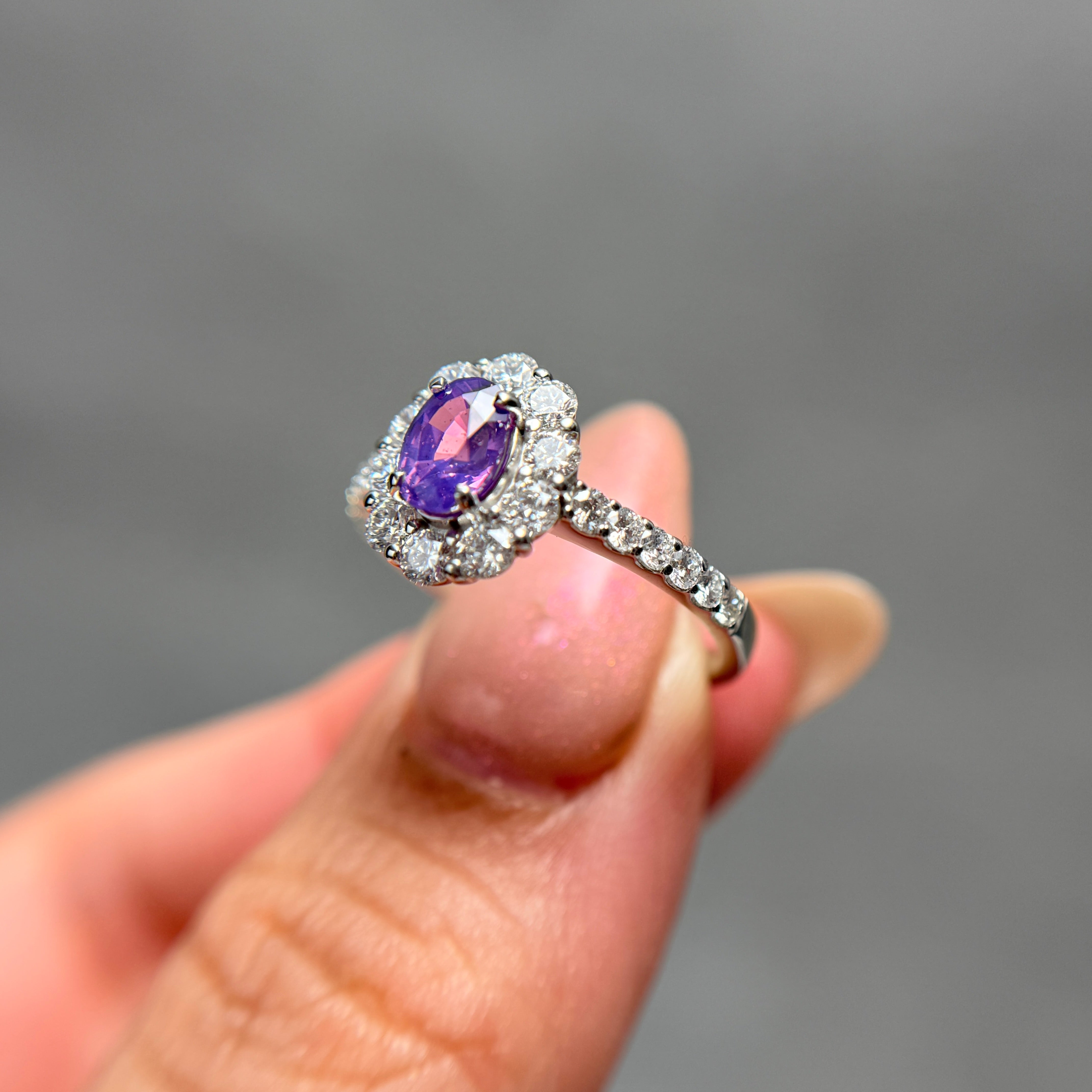 【GIA】〈一点物〉6:スリランカ産ノーヒートサファイアリング(最短お届け対象)