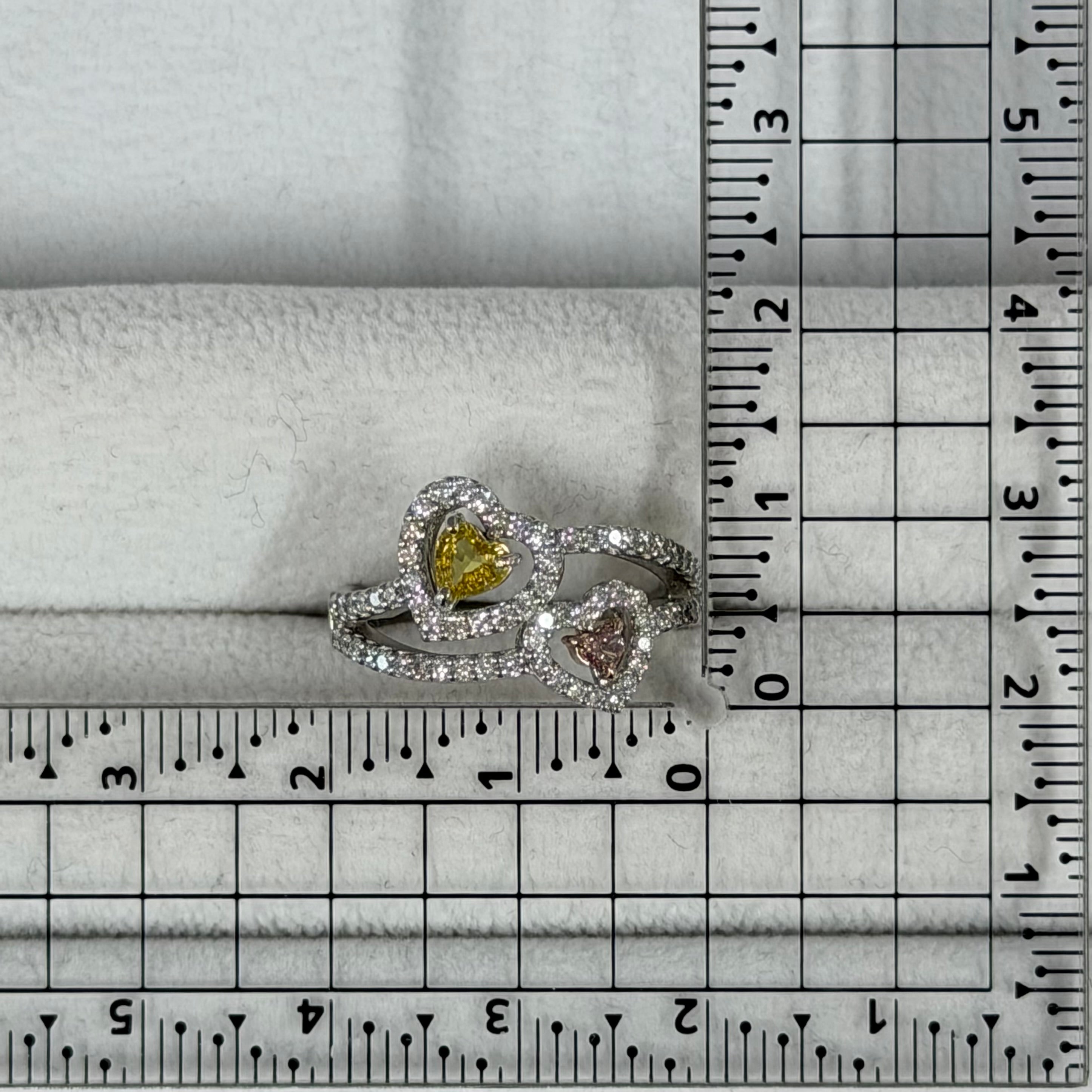 【GIA】〈一点物〉51:ノーヒートサファイアピンクダイヤリング(最短お届け対象)
