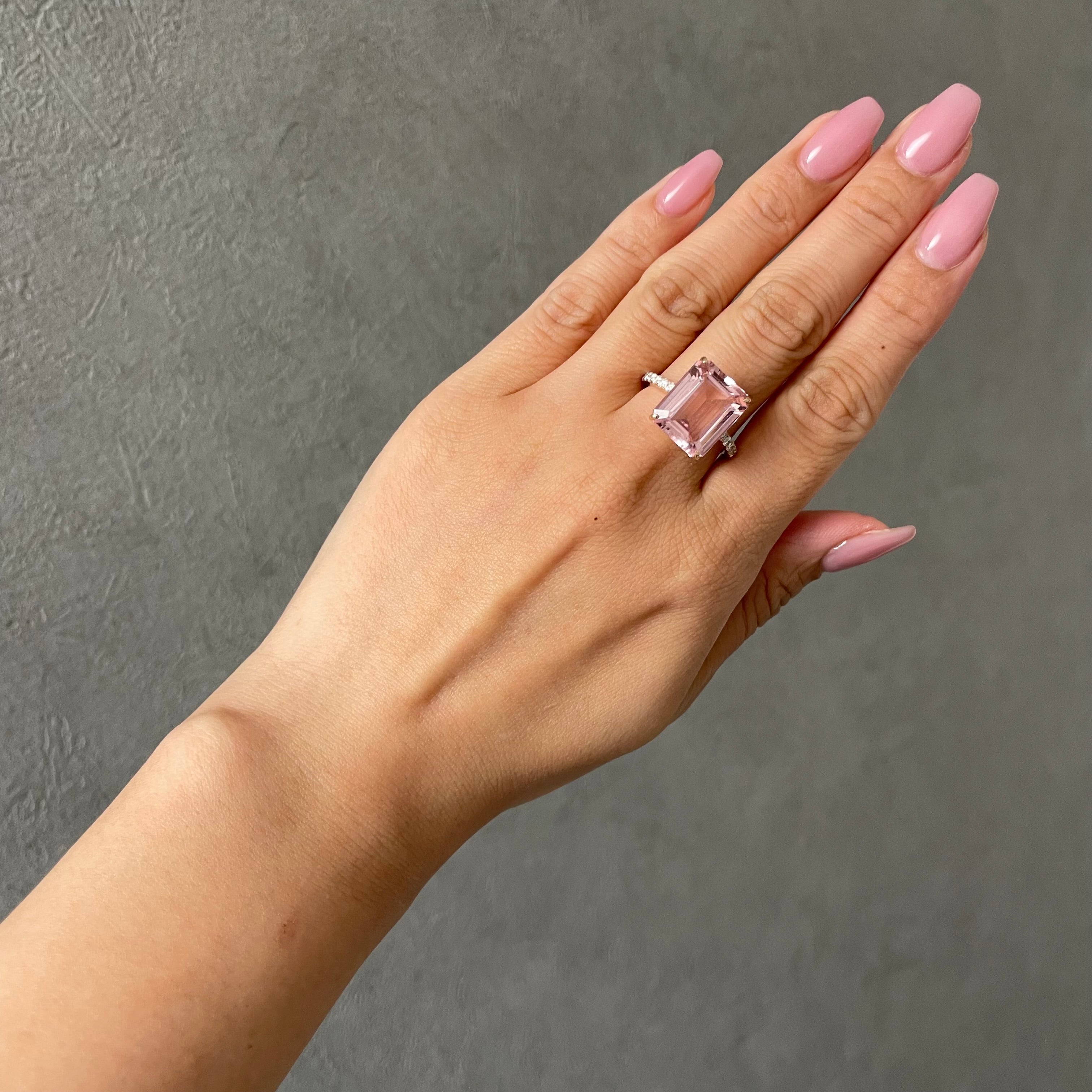 【GIA】〈一点物〉33:モルガナイトリング(最短お届け対象)