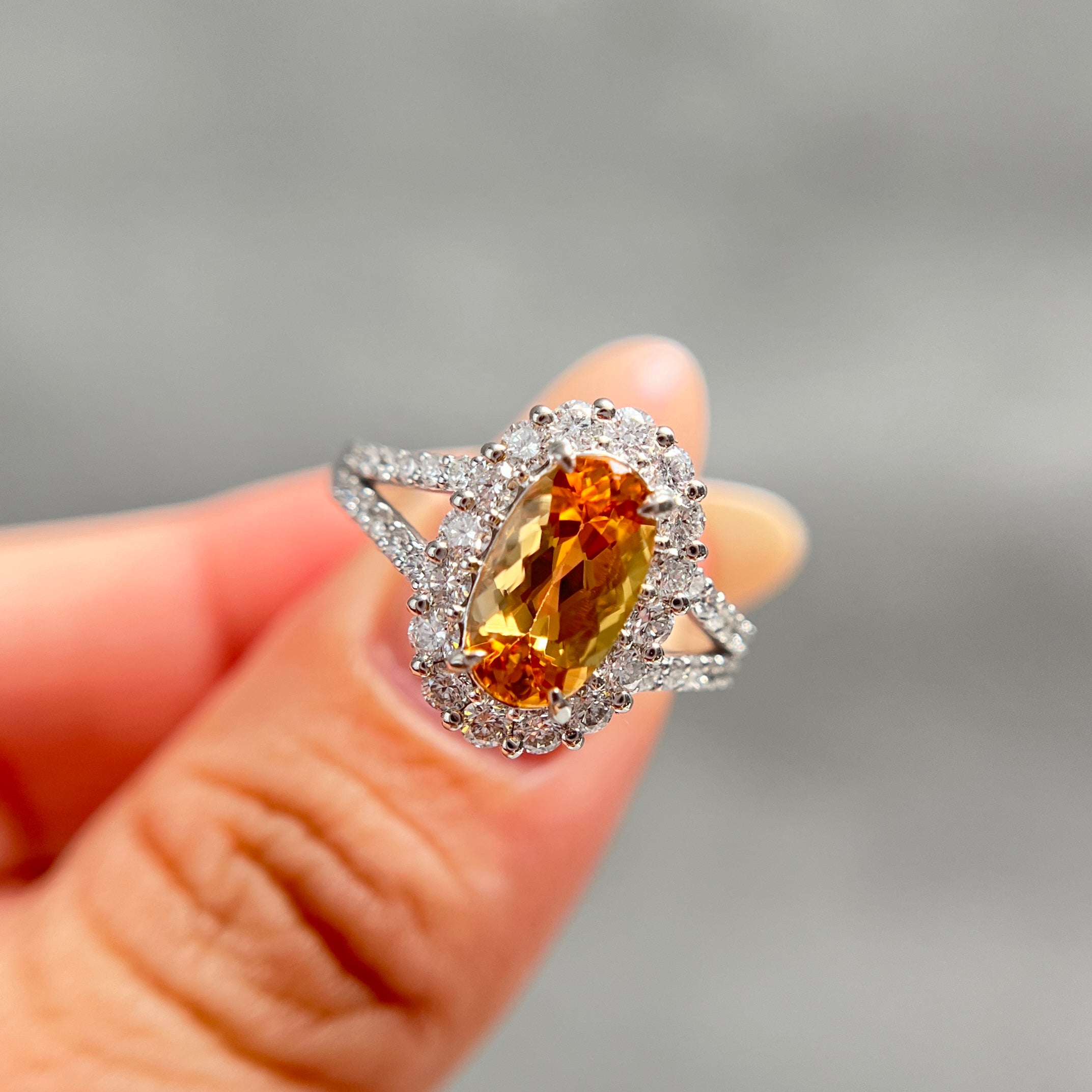 【GIA】〈一点物〉79:インペリアルトパーズリング(最短お届け対象)