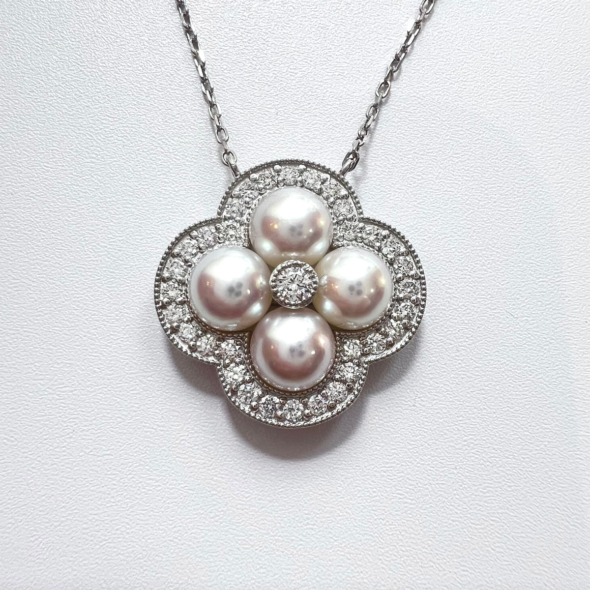 【アコヤ5.8-6.0mm】マーブルネックレス