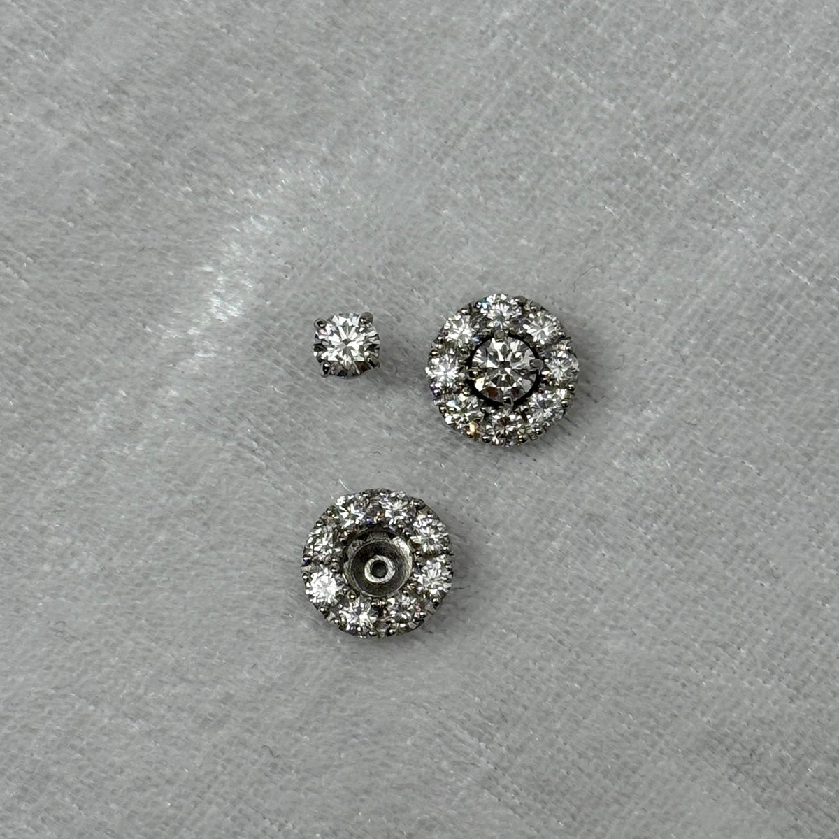 【GIA】0.3ct取り巻き取り外し式ピアス