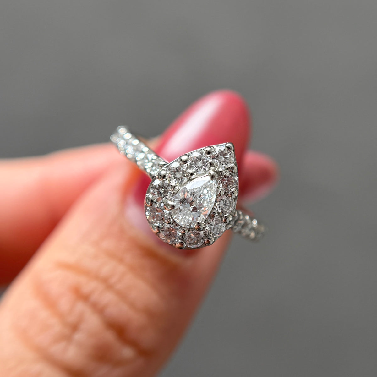 【GIA】0.3ct取り巻きダイヤリング