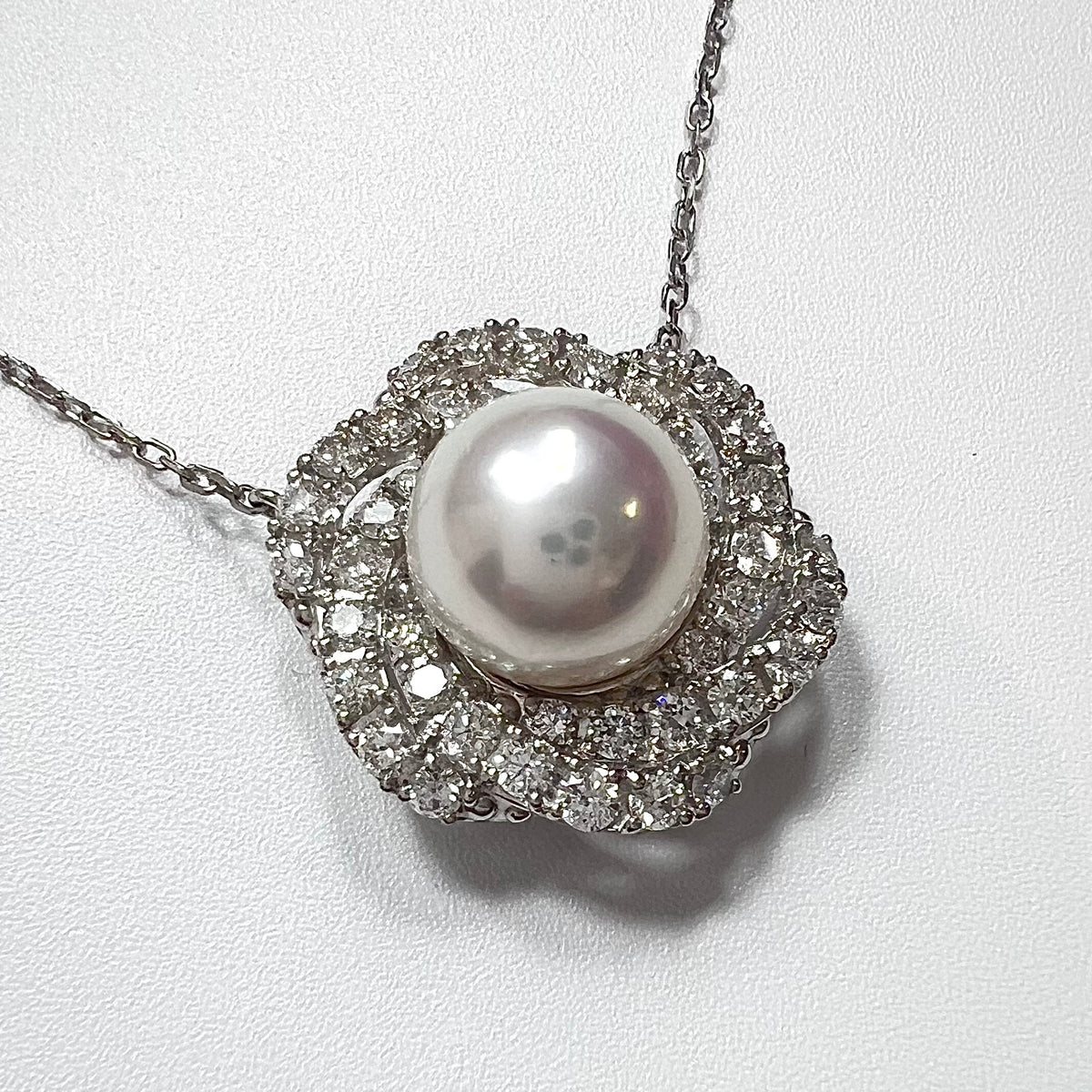 【アコヤ9ｰ9.5mm】ロゼネックレス