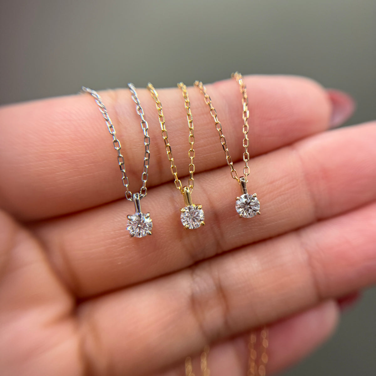 【F/VS/3EX】【GIA】0.2ct一粒ダイヤネックレス