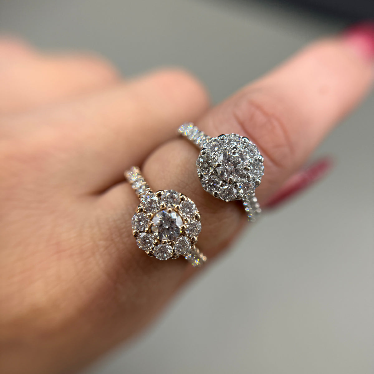 【GIA】0.3ct取り巻きダイヤリング