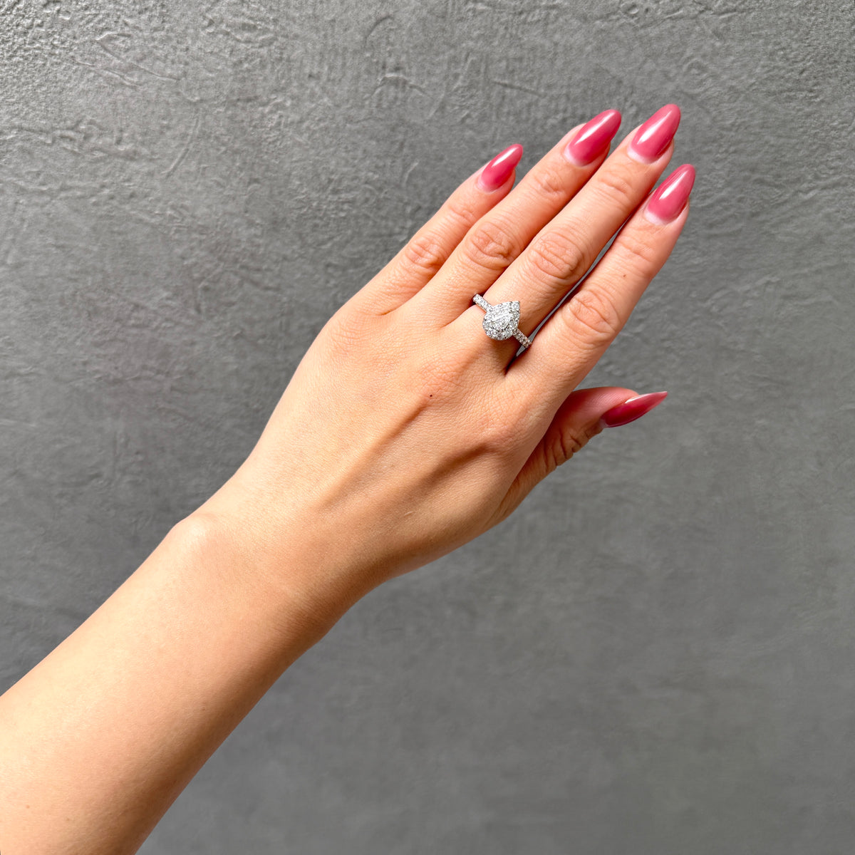 【GIA】0.3ct取り巻きダイヤリング