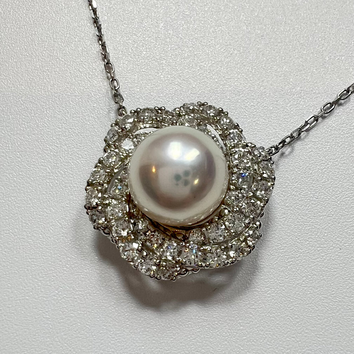 【アコヤ9ｰ9.5mm】ロゼネックレス