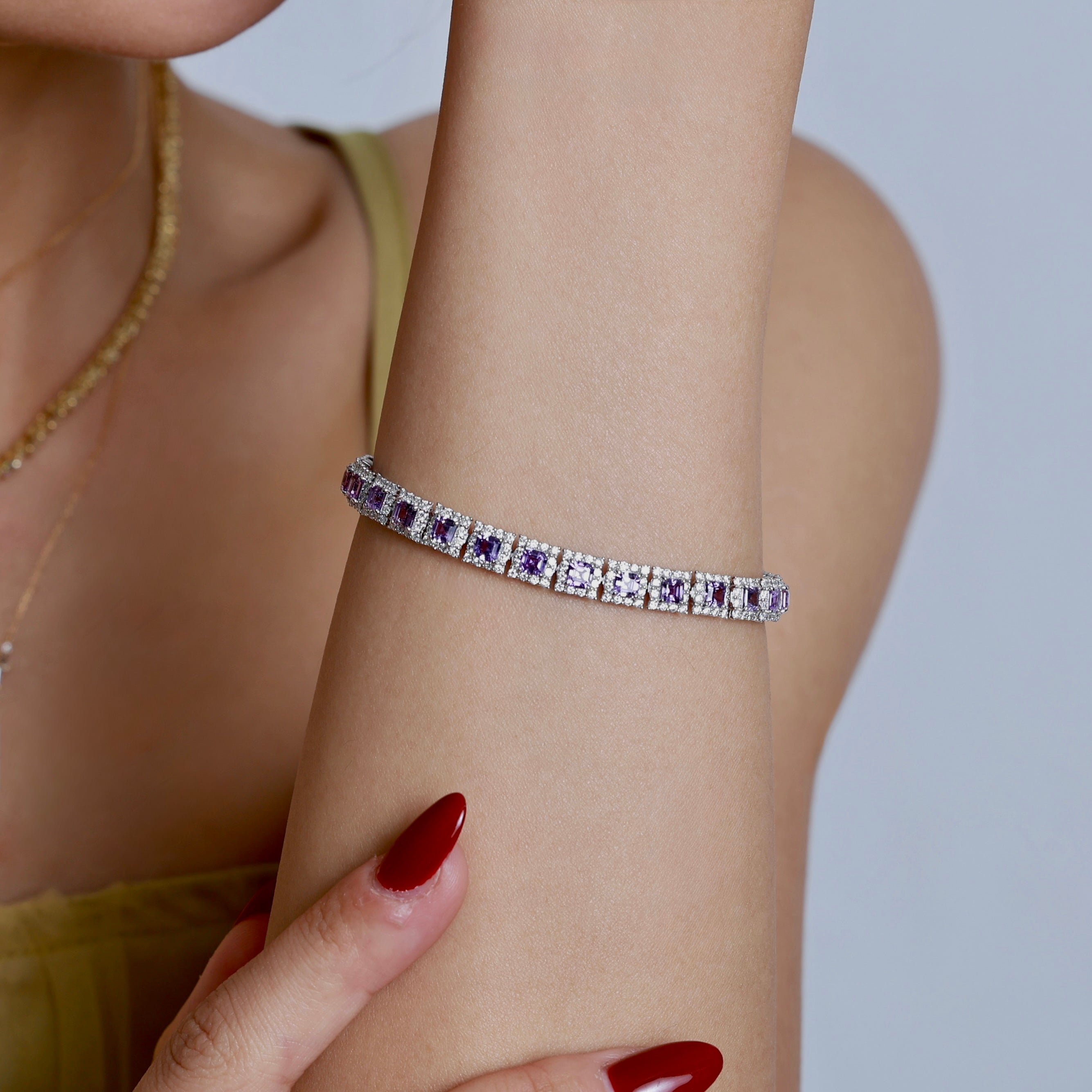 【GIA】〈一点物〉172：ノーヒートサファイアブレスレット