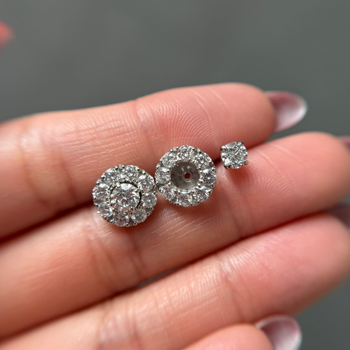 【GIA】0.3ct取り巻き取り外し式ピアス