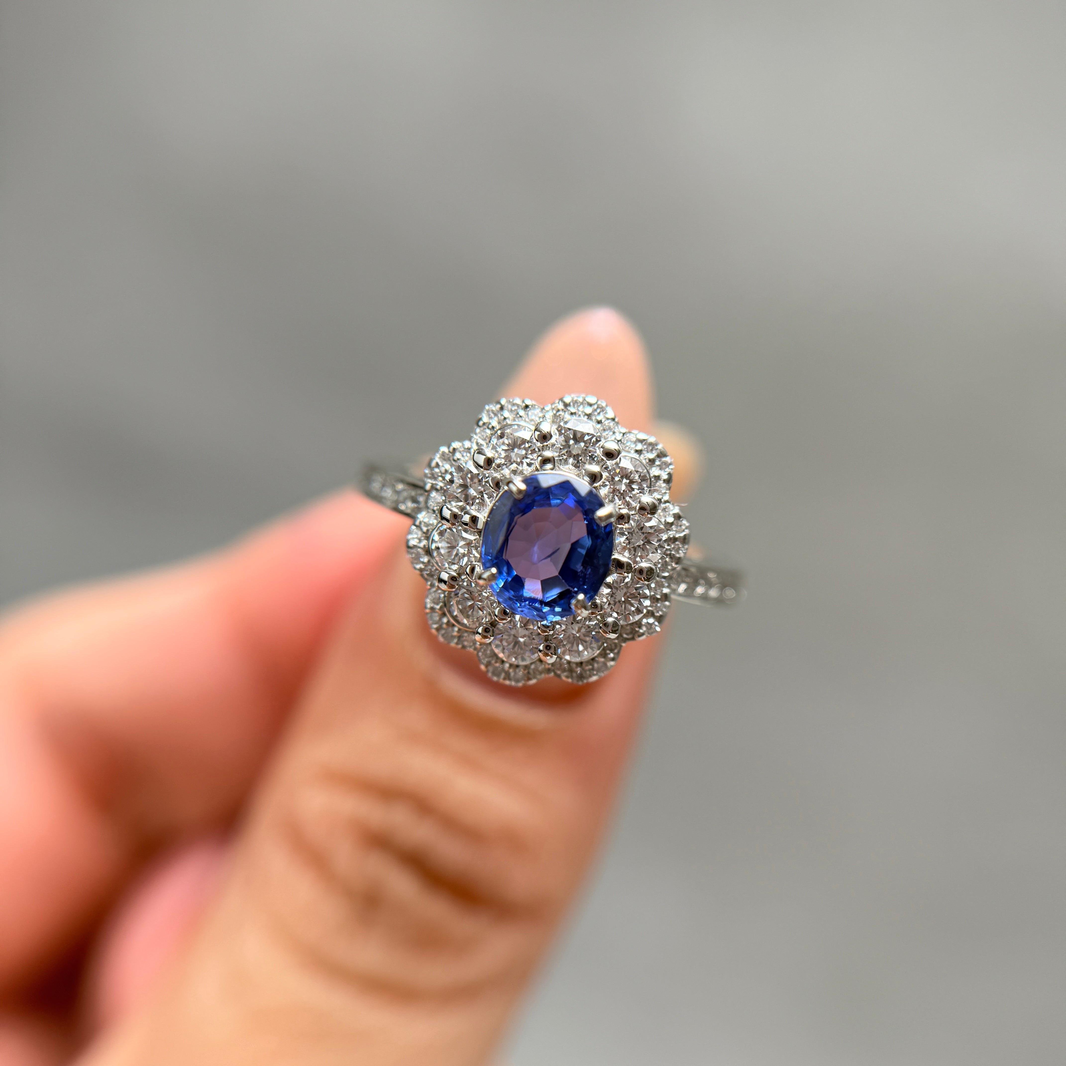 【GIA】〈一点物〉12：スリランカ産ノーヒートサファイアリング（最短お届け対象）