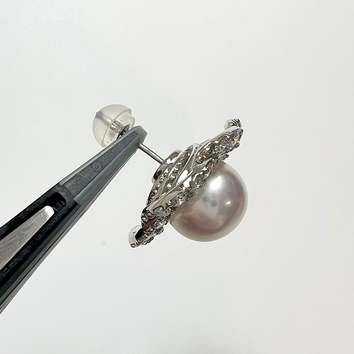 【アコヤ9ｰ9.5mm】ロゼピアス