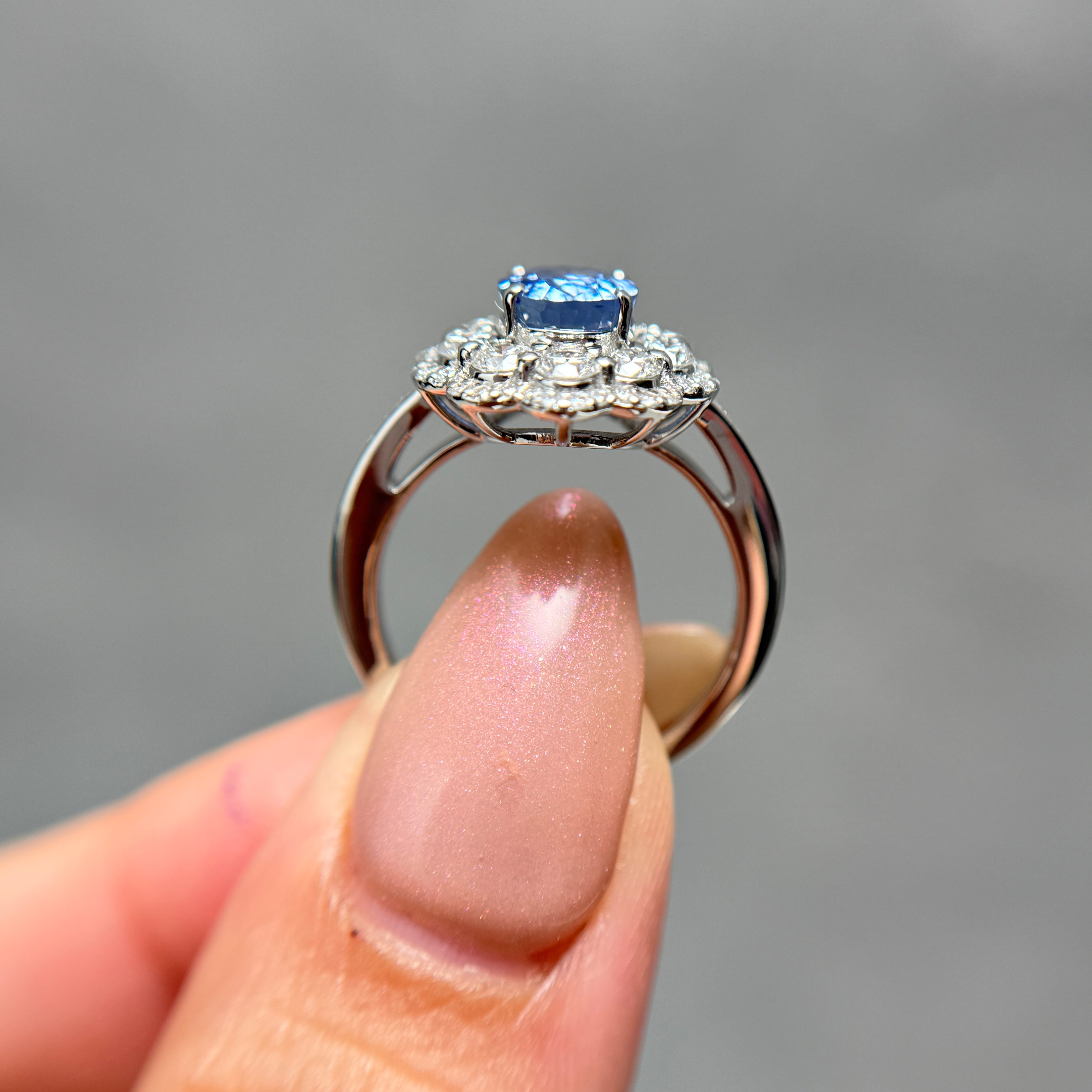 【GIA】〈一点物〉10：スリランカ産ノーヒートサファイアリング（最短お届け対象）