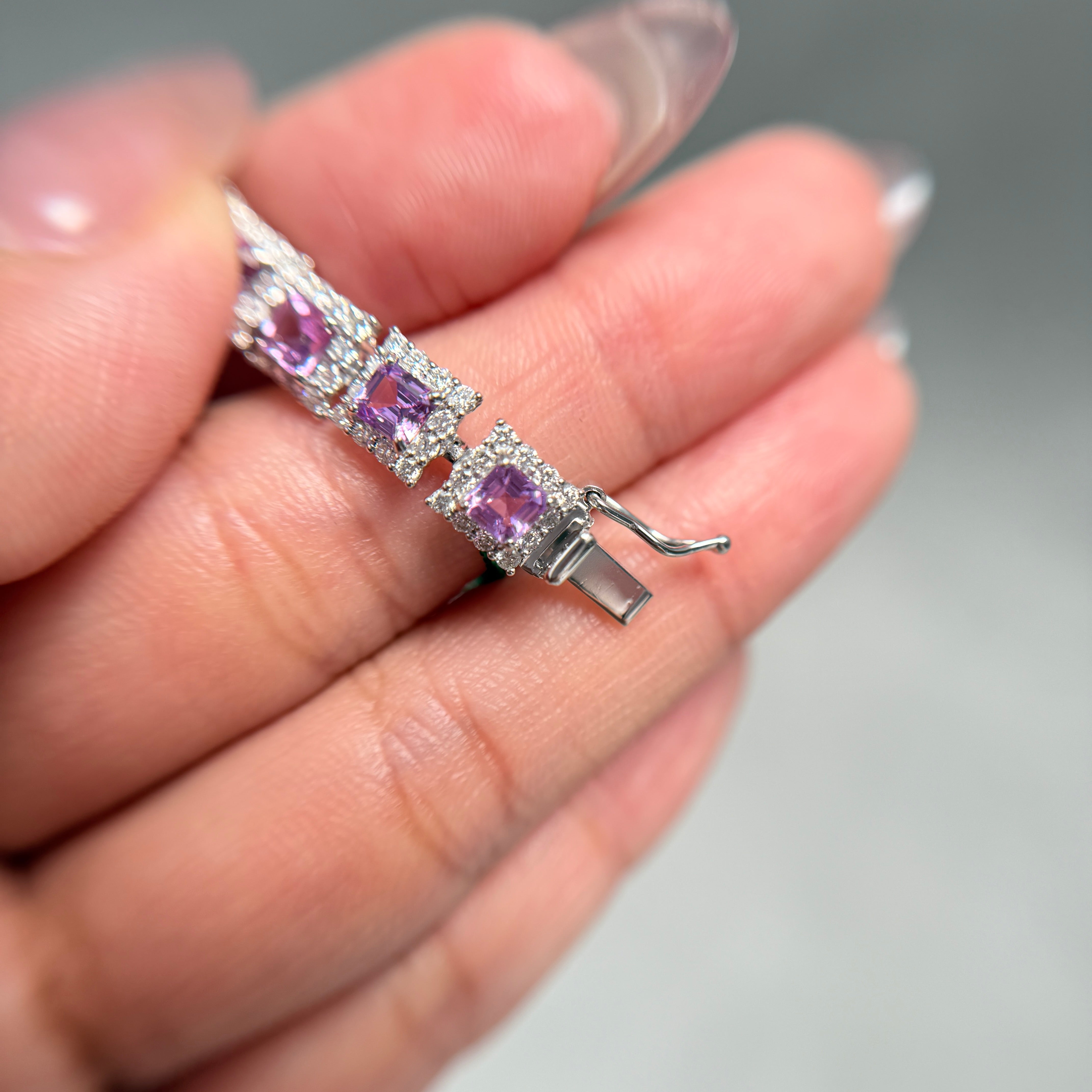 【GIA】〈一点物〉172：ノーヒートサファイアブレスレット