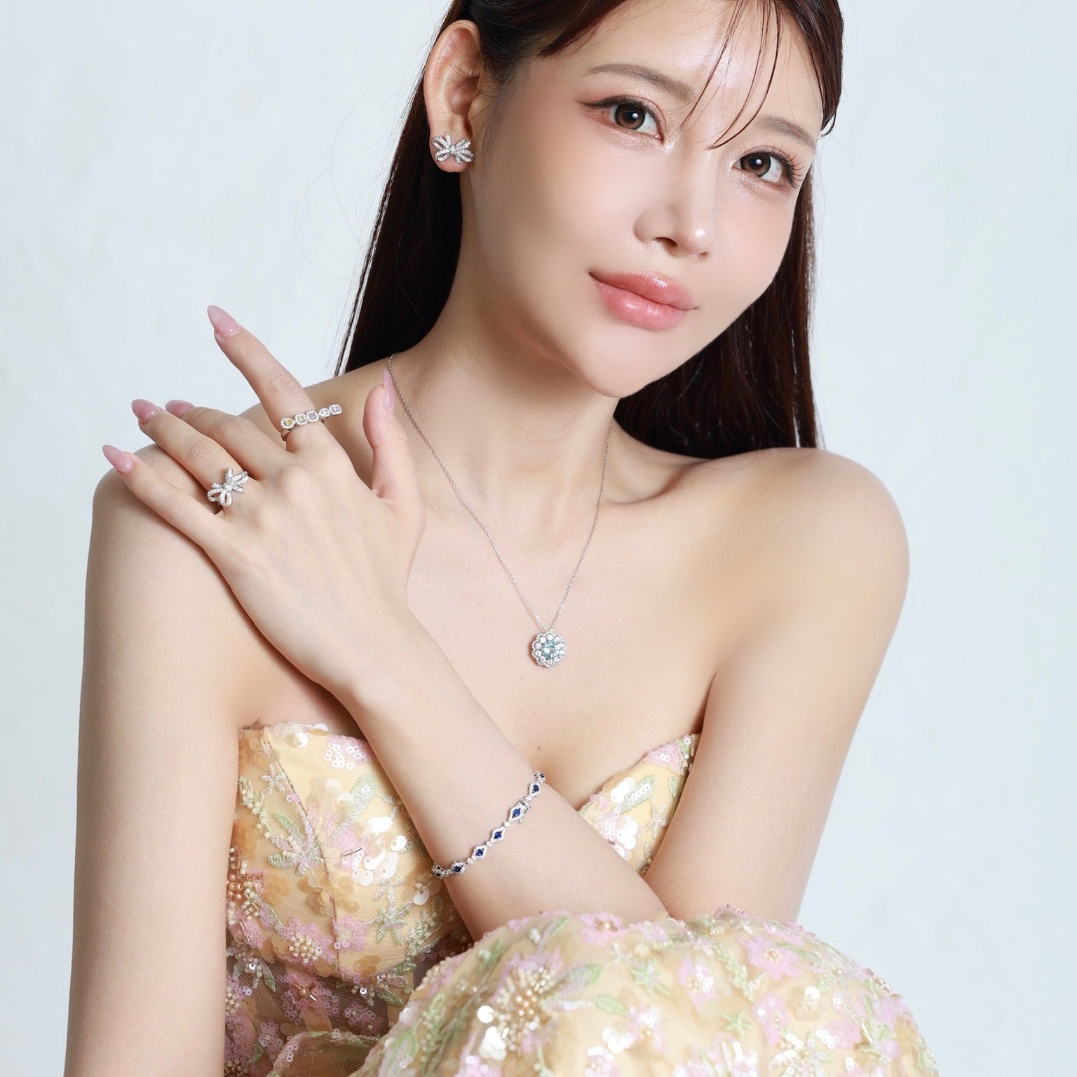 〈一点物〉49：アクワマリンネックレス（最短お届け対象）
