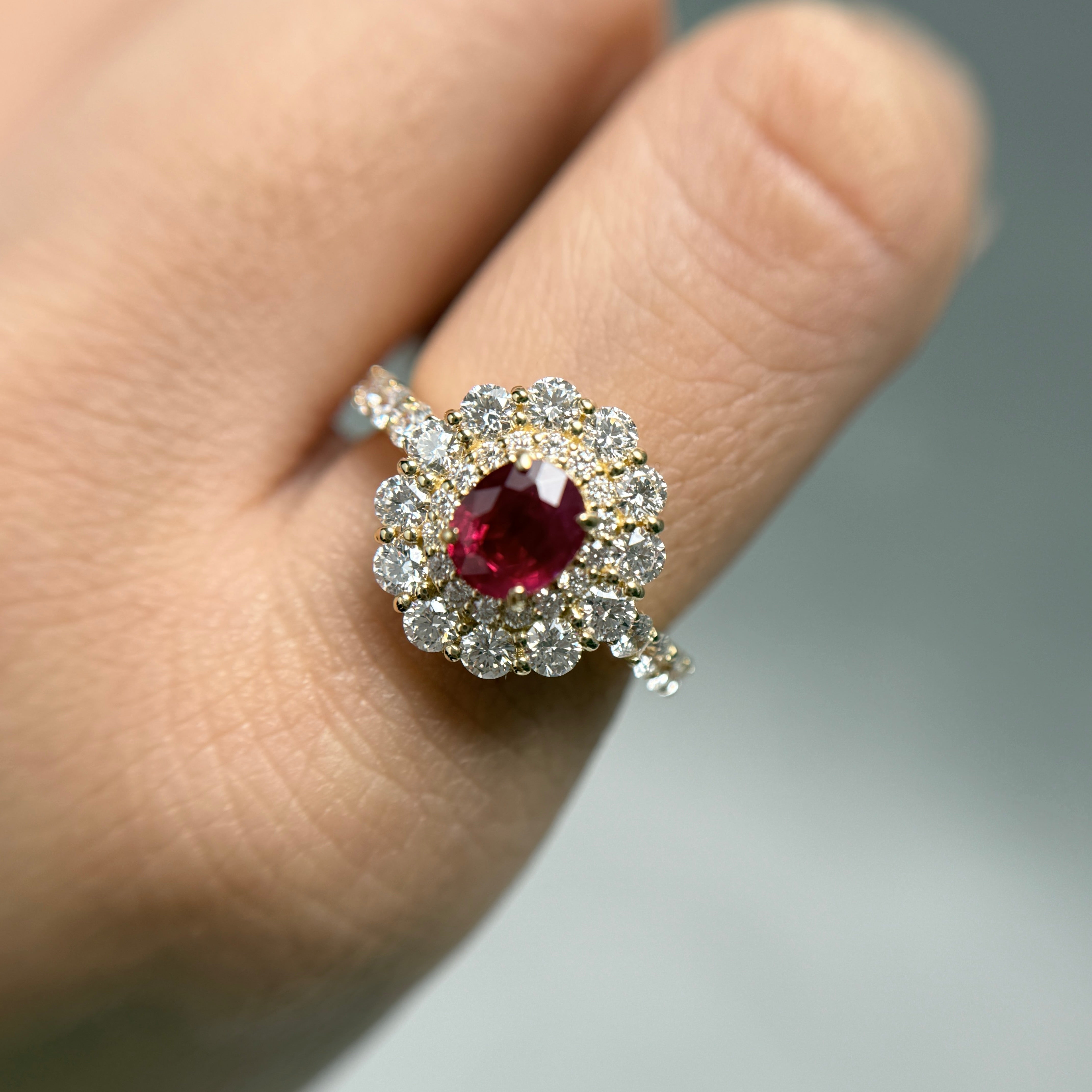 【GIA】〈一点物〉9：ビルマ産ルビーリング（最短お届け対象）