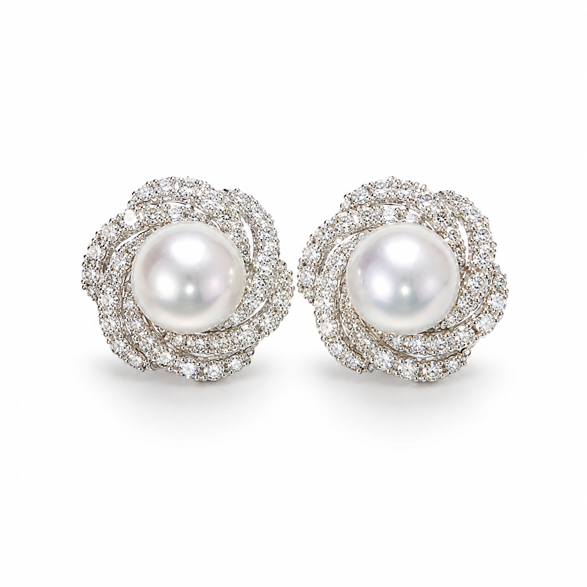 【アコヤ9ｰ9.5mm】ロゼピアス