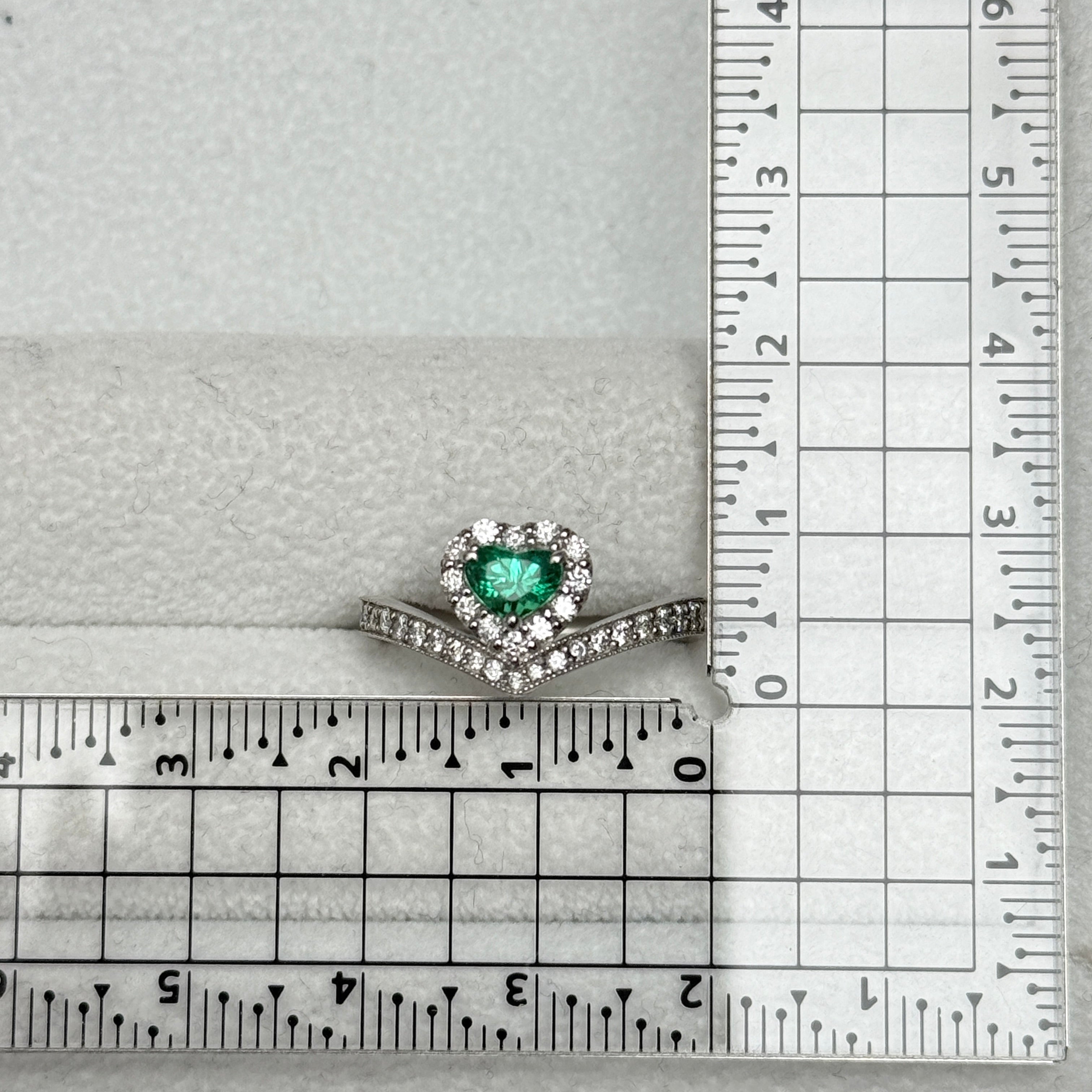【GIA】〈一点物〉19：コロンビア産ノンオイルエメラルドリング（最短お届け対象）
