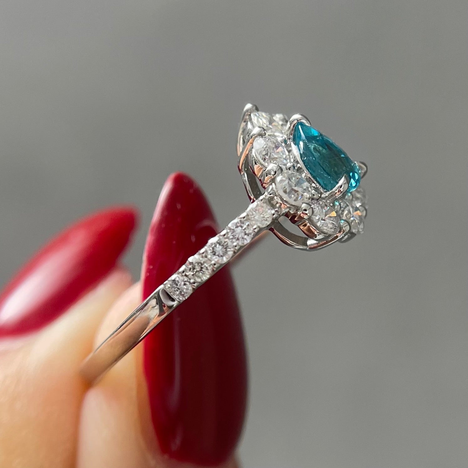 【最終価格】ブラジル産パライバトルマリンリング 1：【GIA】ブラジル産 パライバトルマリン リング