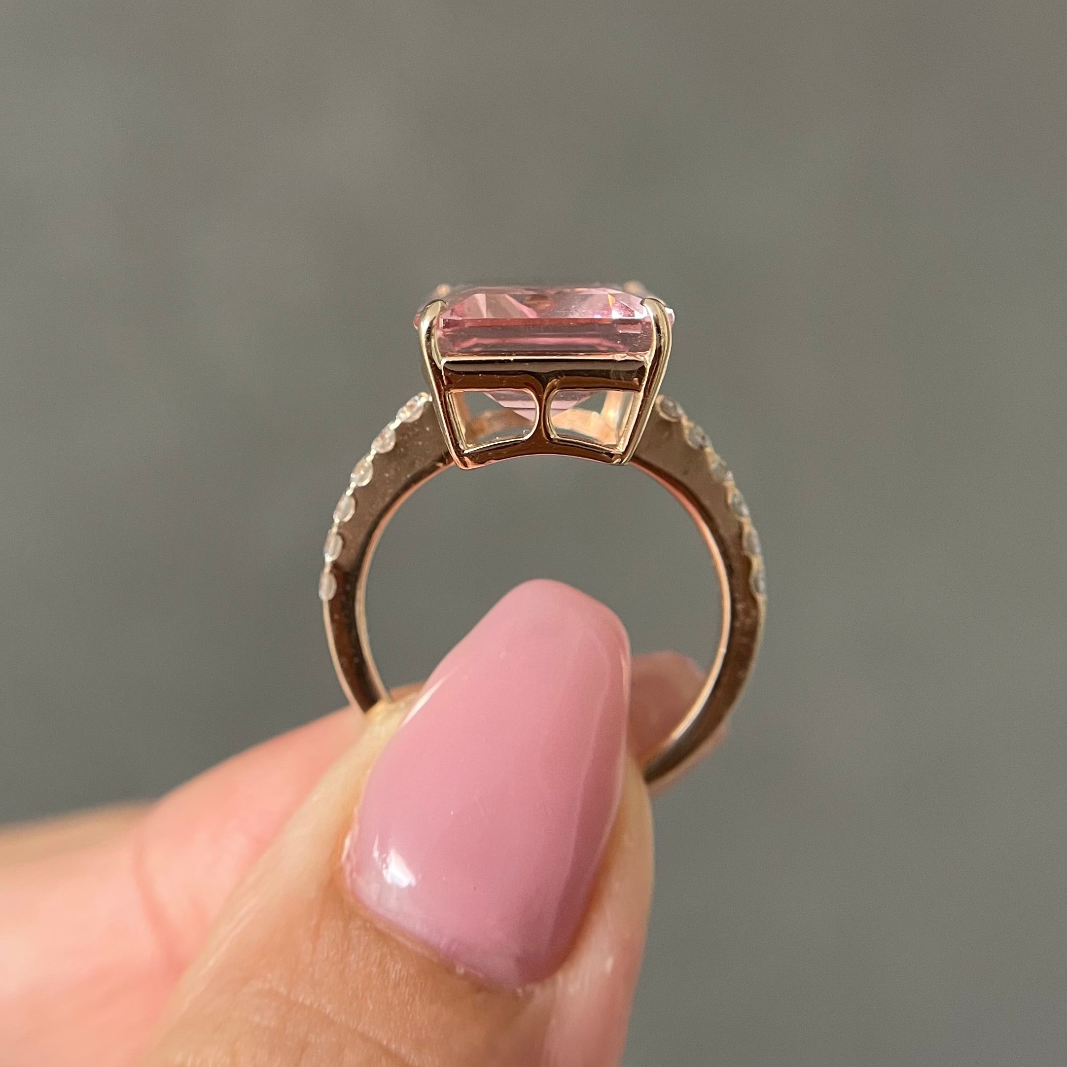 【GIA】〈一点物〉33：モルガナイトリング（最短お届け対象）