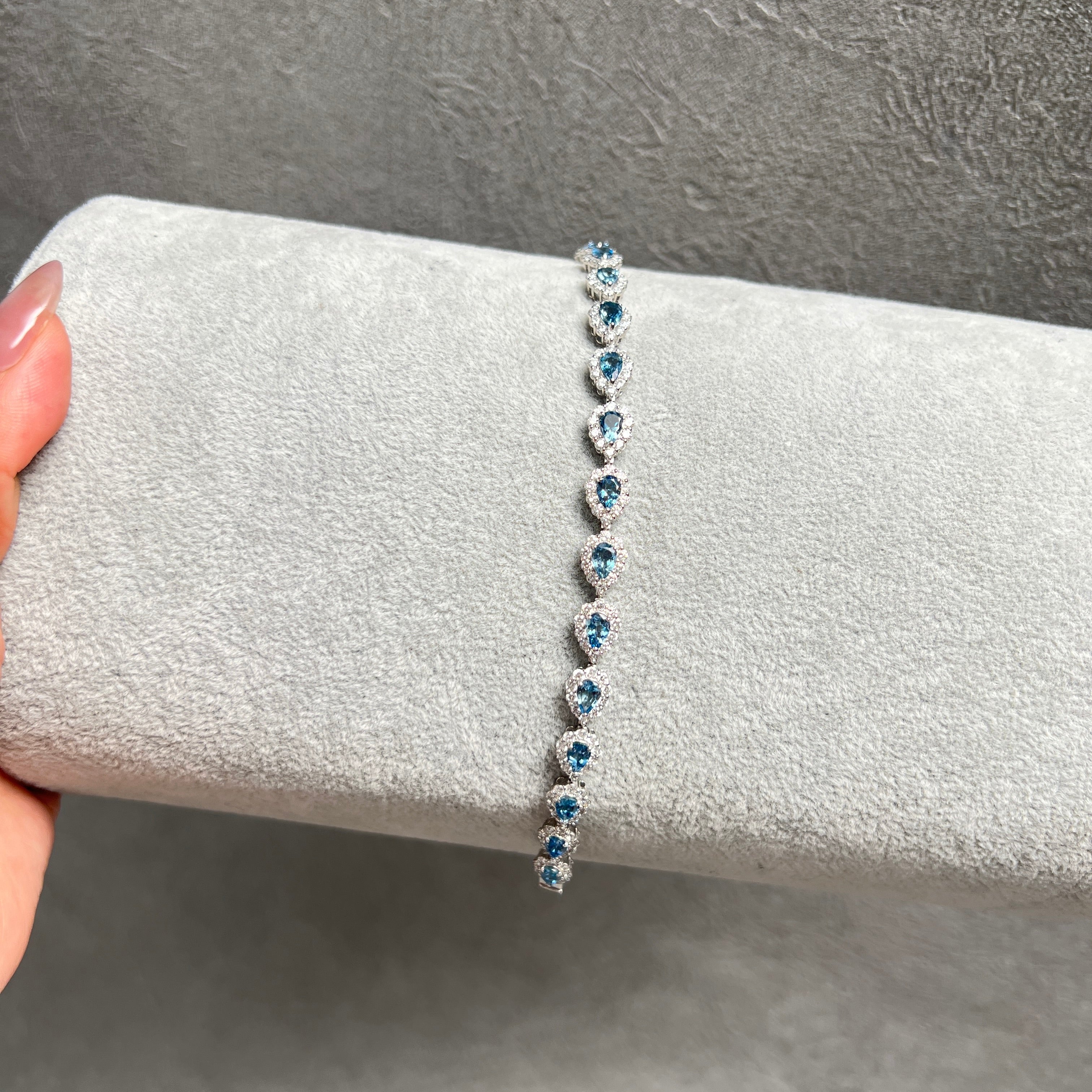 〈一点物〉174：アクワマリンブレスレット