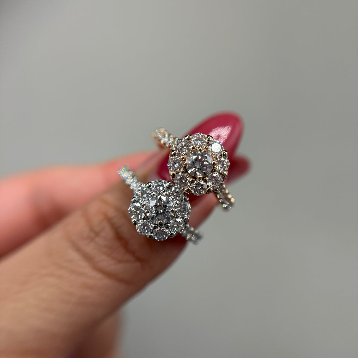 【GIA】0.3ct取り巻きダイヤリング
