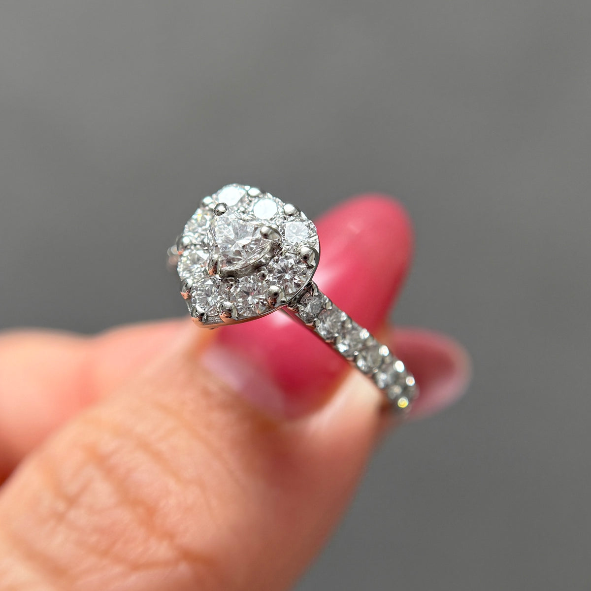 【GIA】0.3ct取り巻きダイヤリング