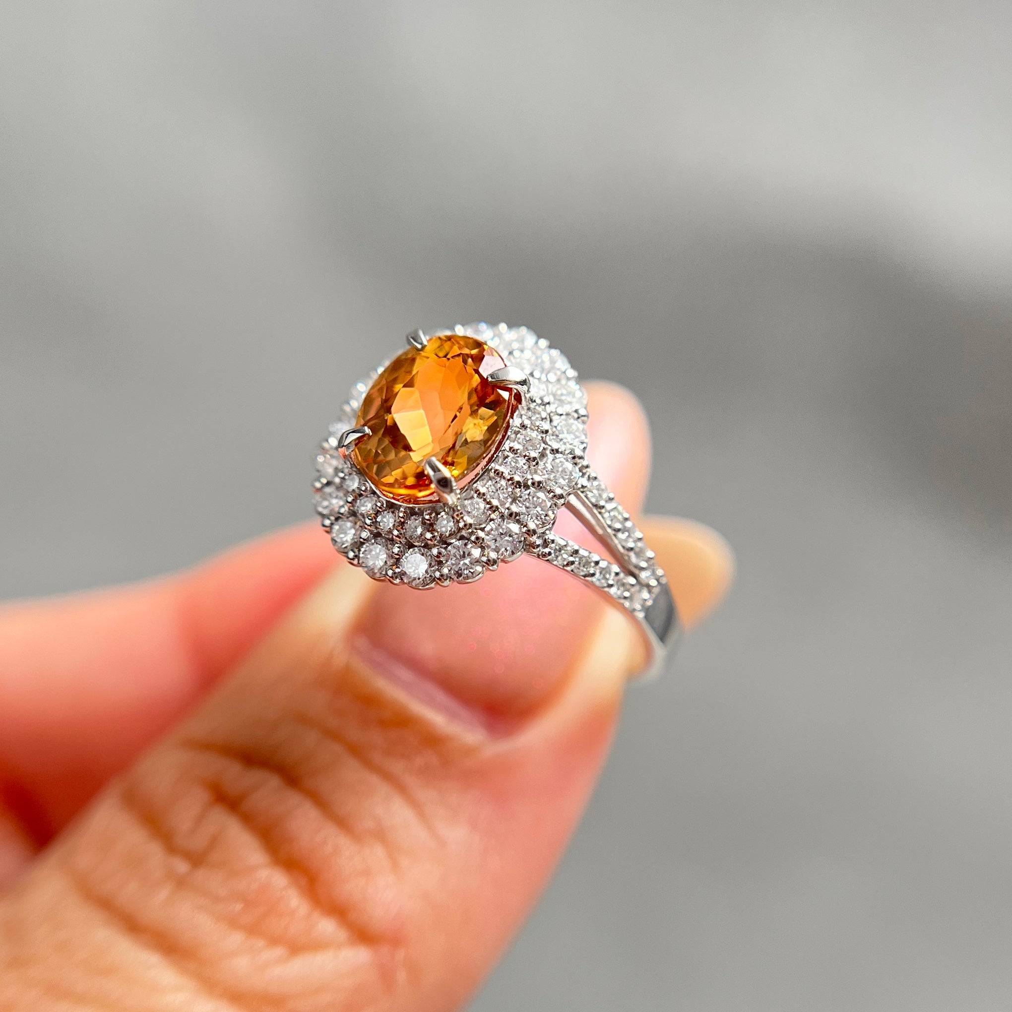 【GIA】〈一点物〉80：インペリアルトパーズリング（最短お届け対象）