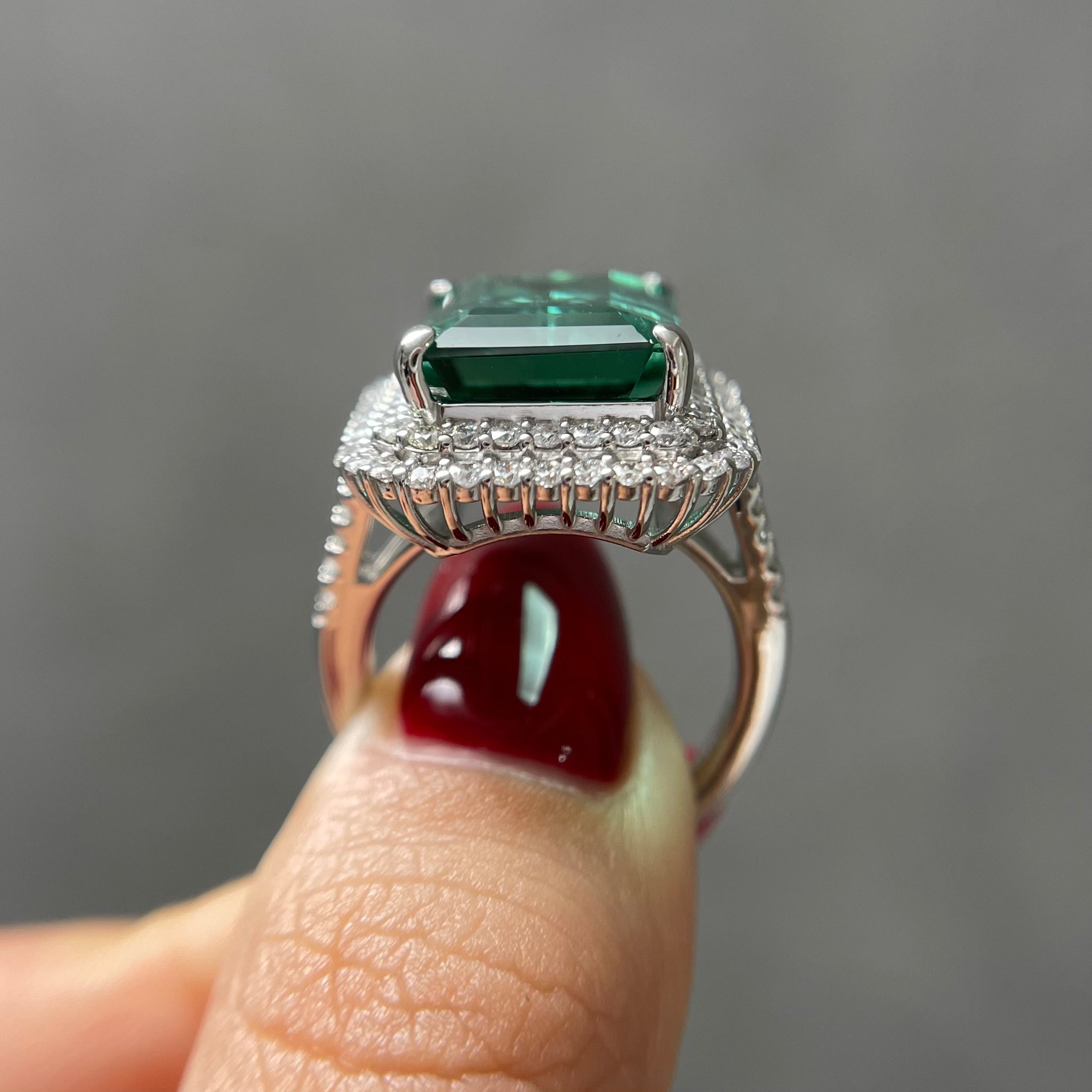 【GIA】〈一点物〉31：グリーントルマリンリング（最短お届け対象）