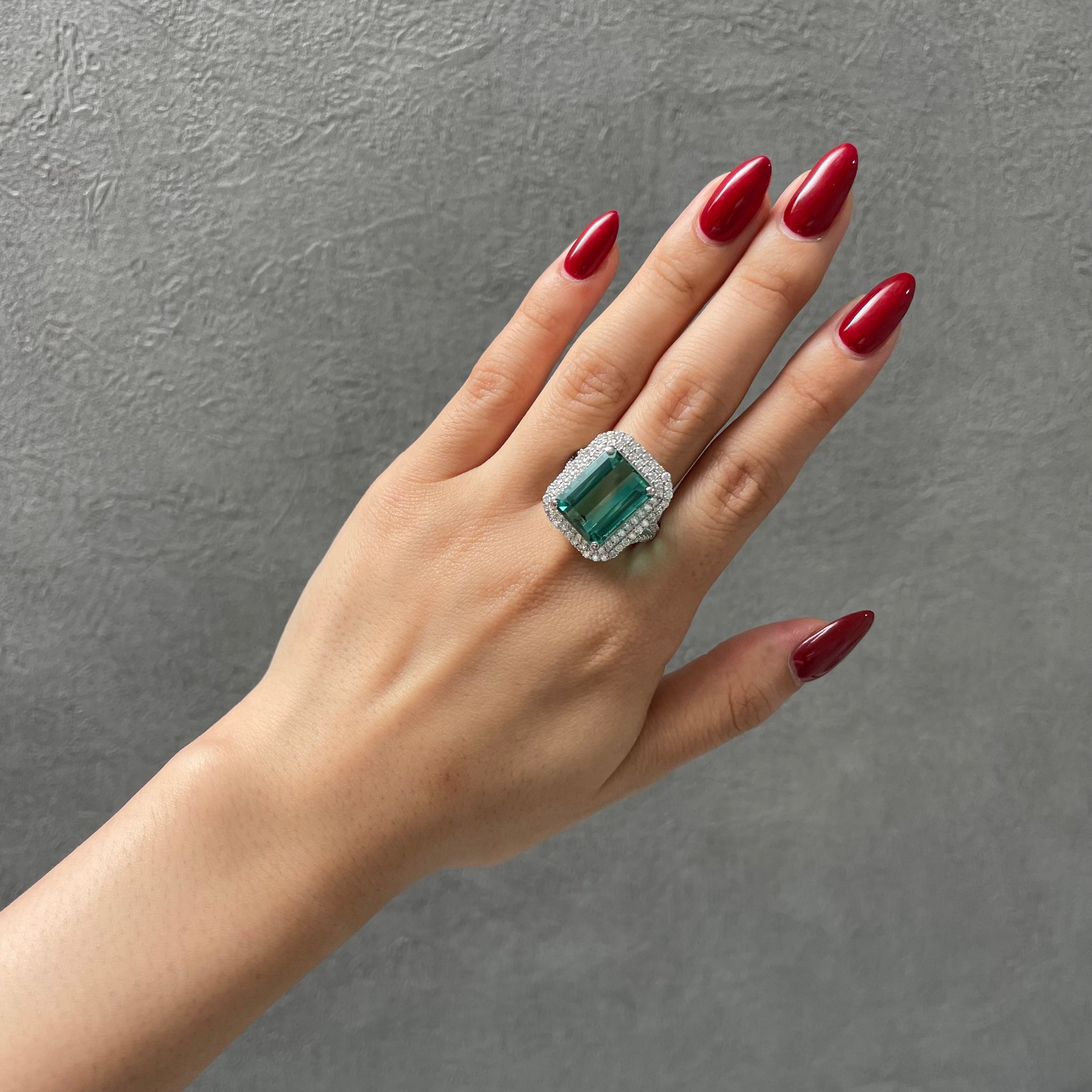 【GIA】〈一点物〉31：グリーントルマリンリング（最短お届け対象）