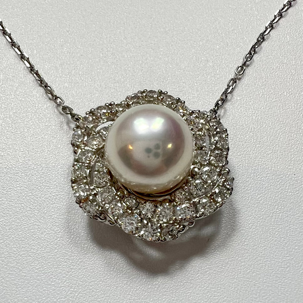 【アコヤ9ｰ9.5mm】ロゼネックレス