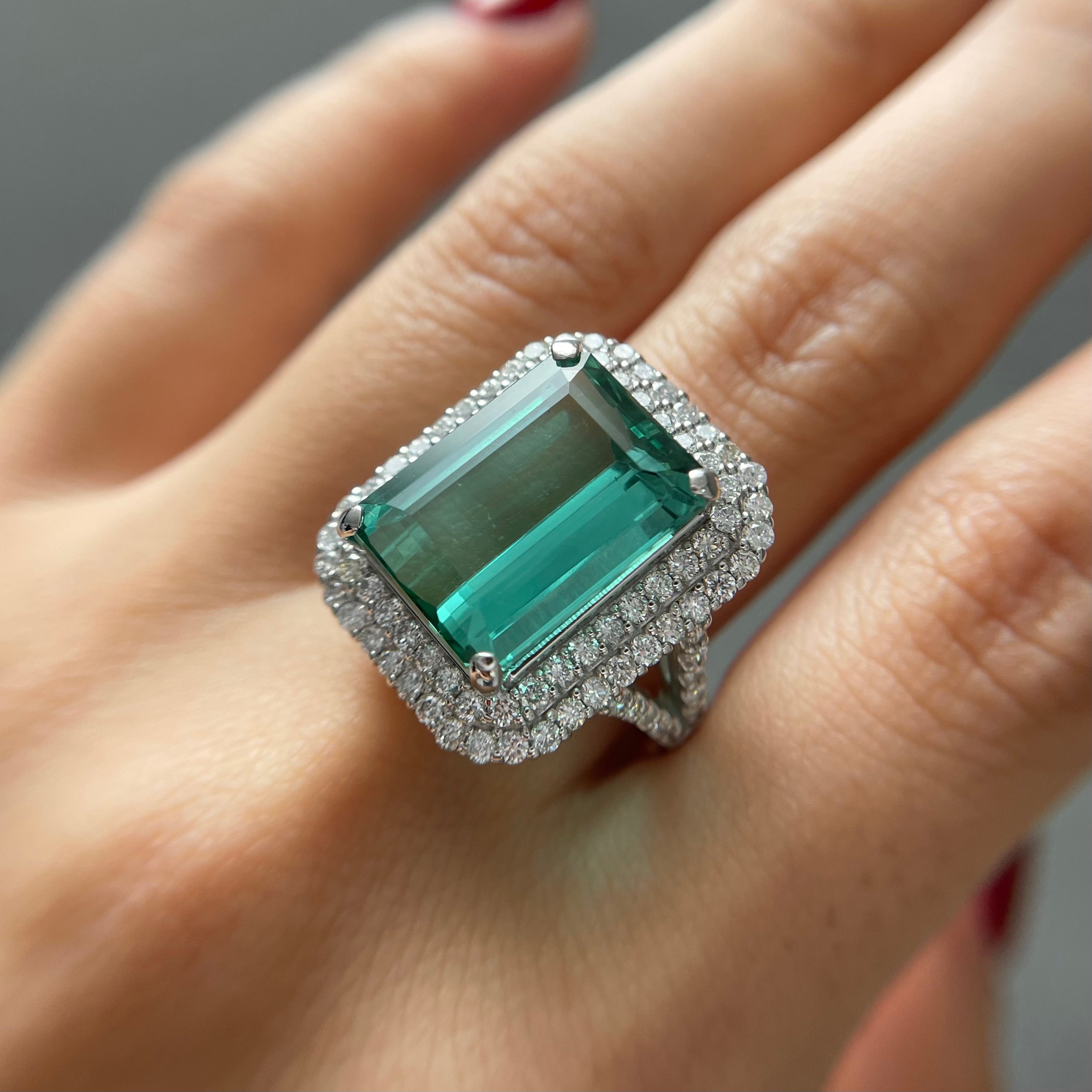 【GIA】〈一点物〉31：グリーントルマリンリング（最短お届け対象）
