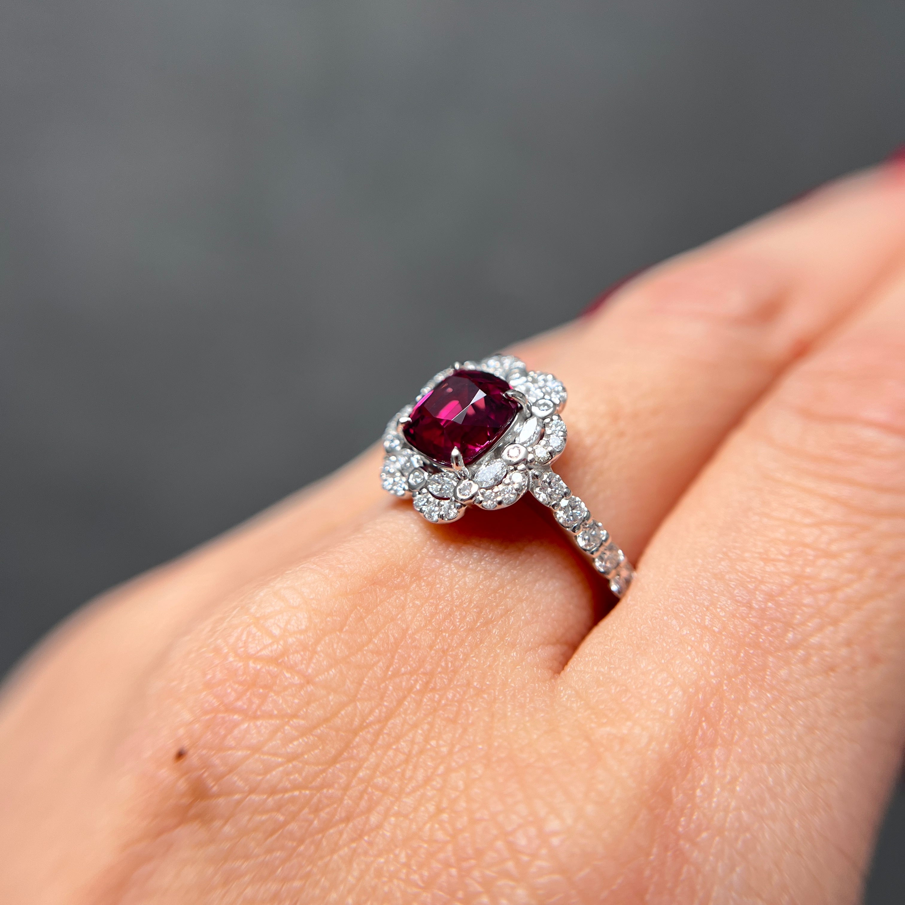 【GIA】〈一点物〉39：レッドスピネルリング（最短お届け対象）