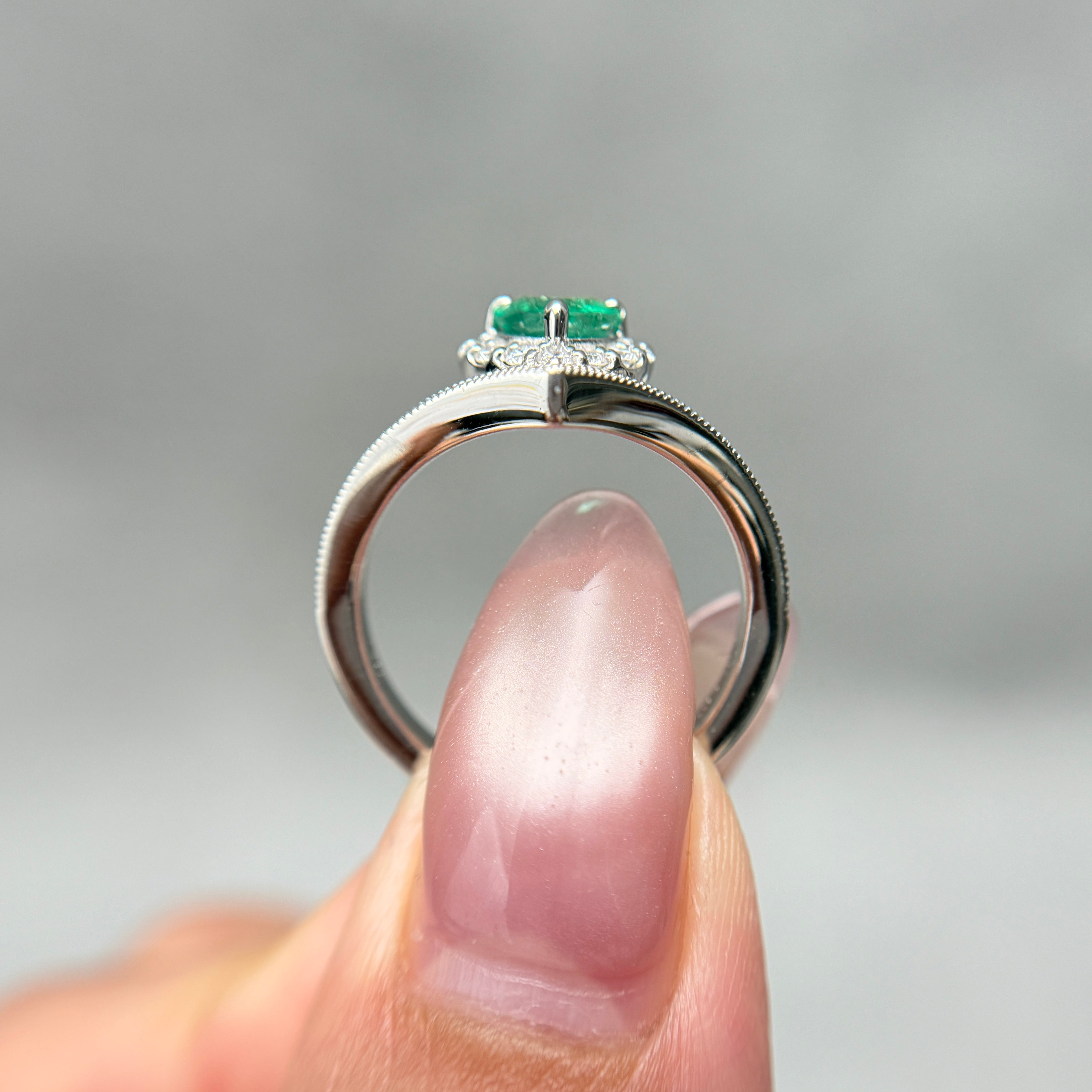 【GIA】〈一点物〉19：コロンビア産ノンオイルエメラルドリング（最短お届け対象）