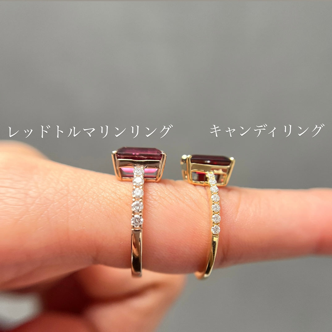 【GIA】〈一点物〉41：レッドトルマリンリング（最短お届け対象）